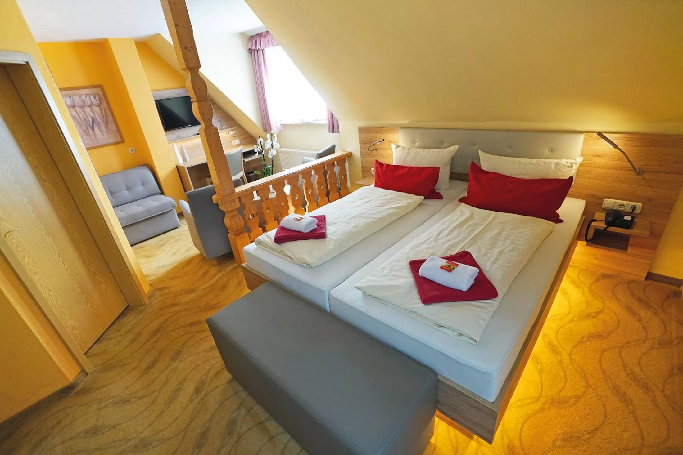 Bed in Hotel und Restaurant Bühlhaus