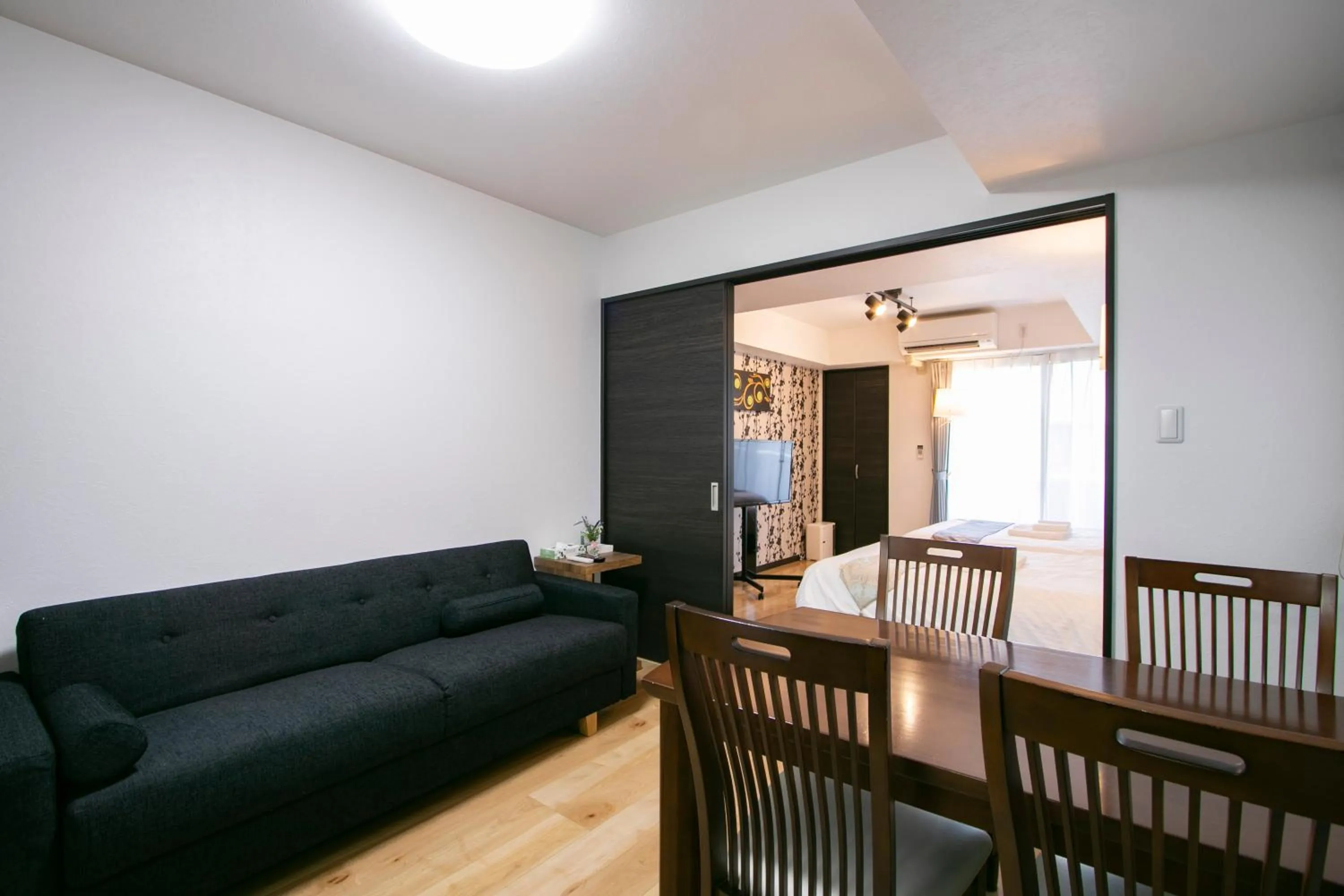 Seating area in Minn Machiya