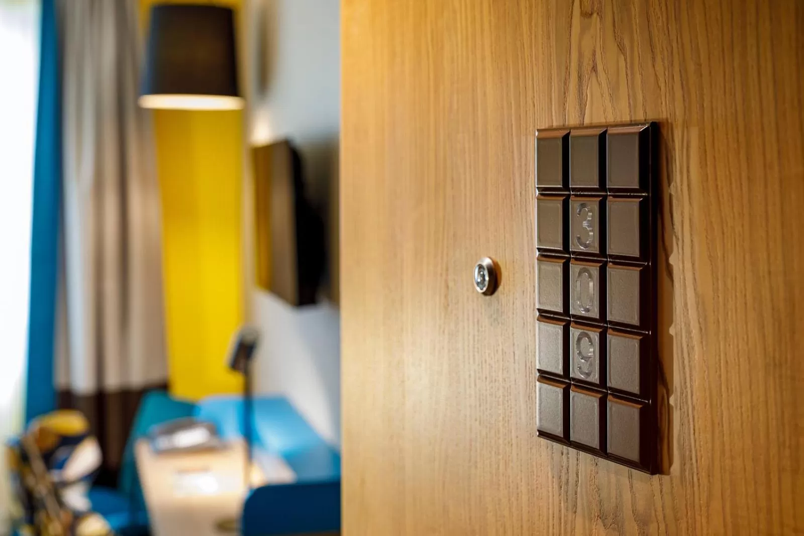 Property building, Bed in Swiss Chocolate by Fassbind Zurich