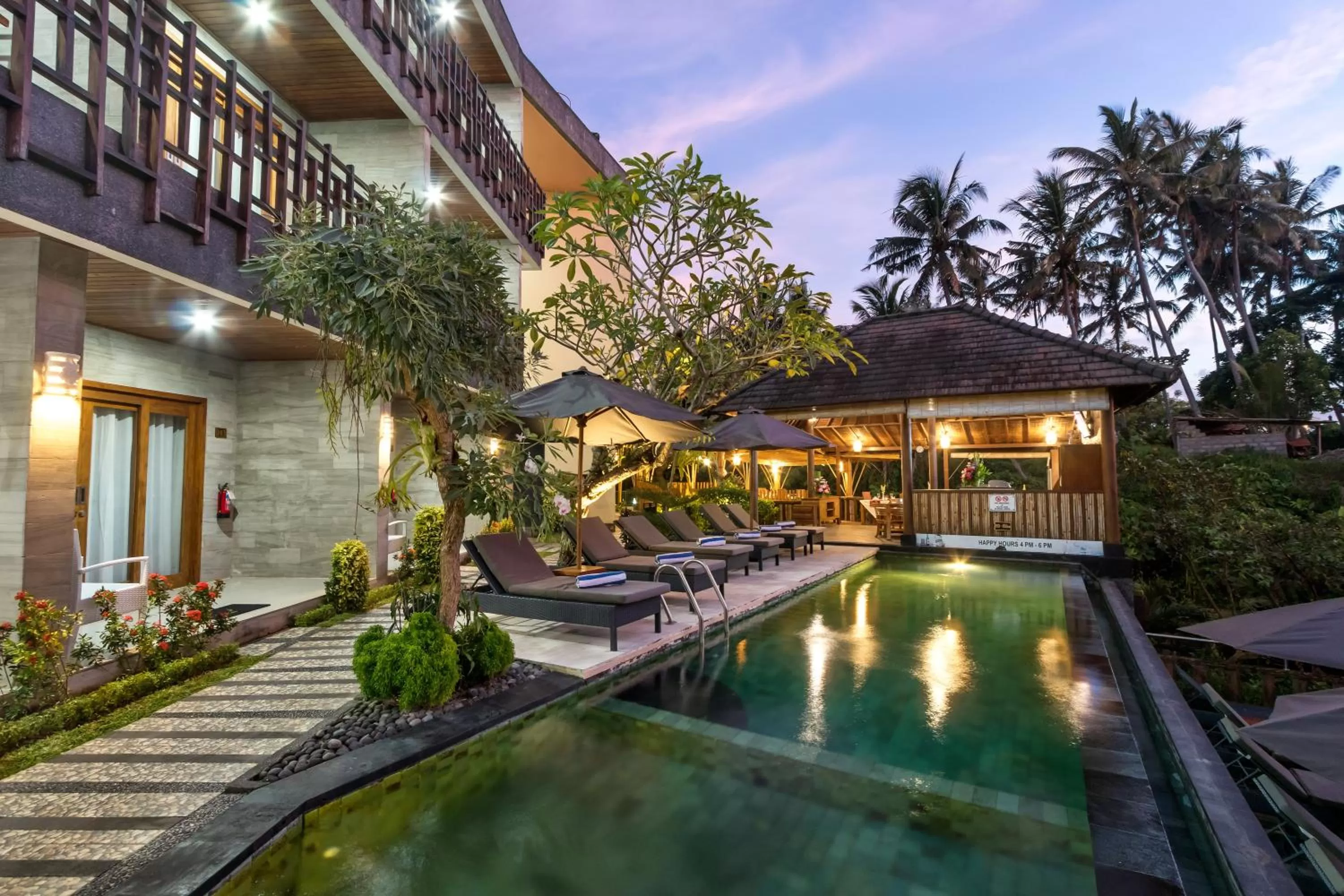 Pool view in Mayura Ubud Retreat