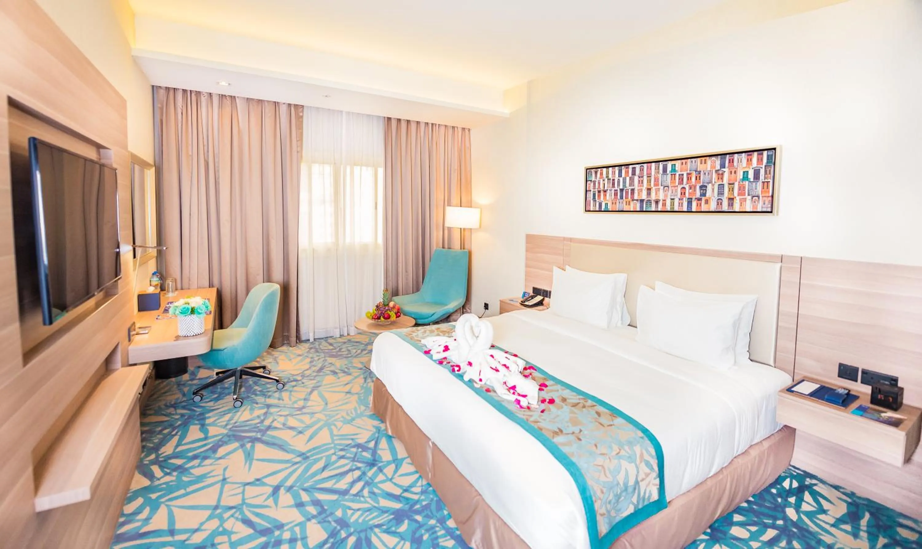 Bedroom, Bed in MENA Plaza Hotel Albarsha At The Mall