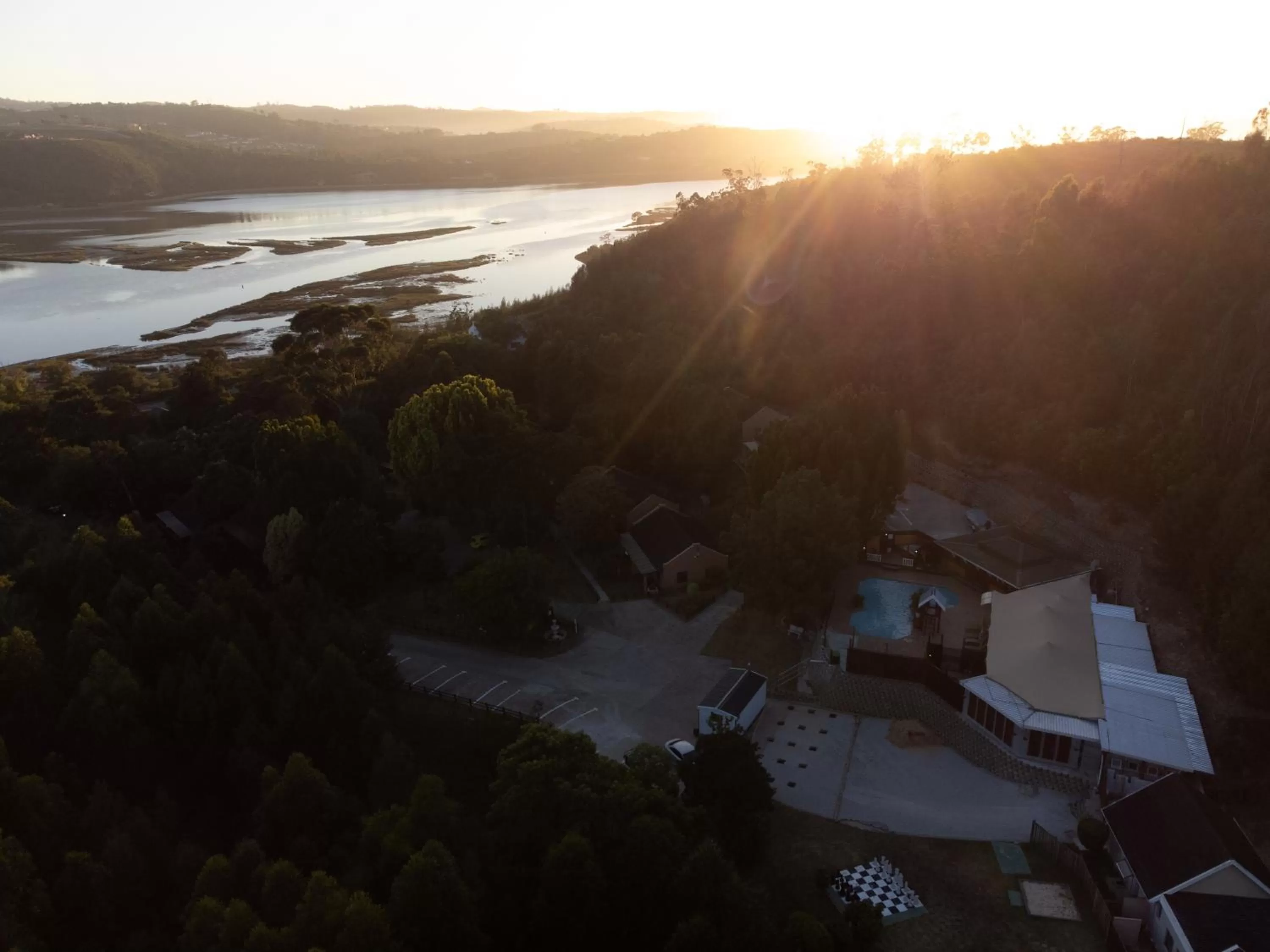 Bird's eye view in Gooderson Knysna Chalets