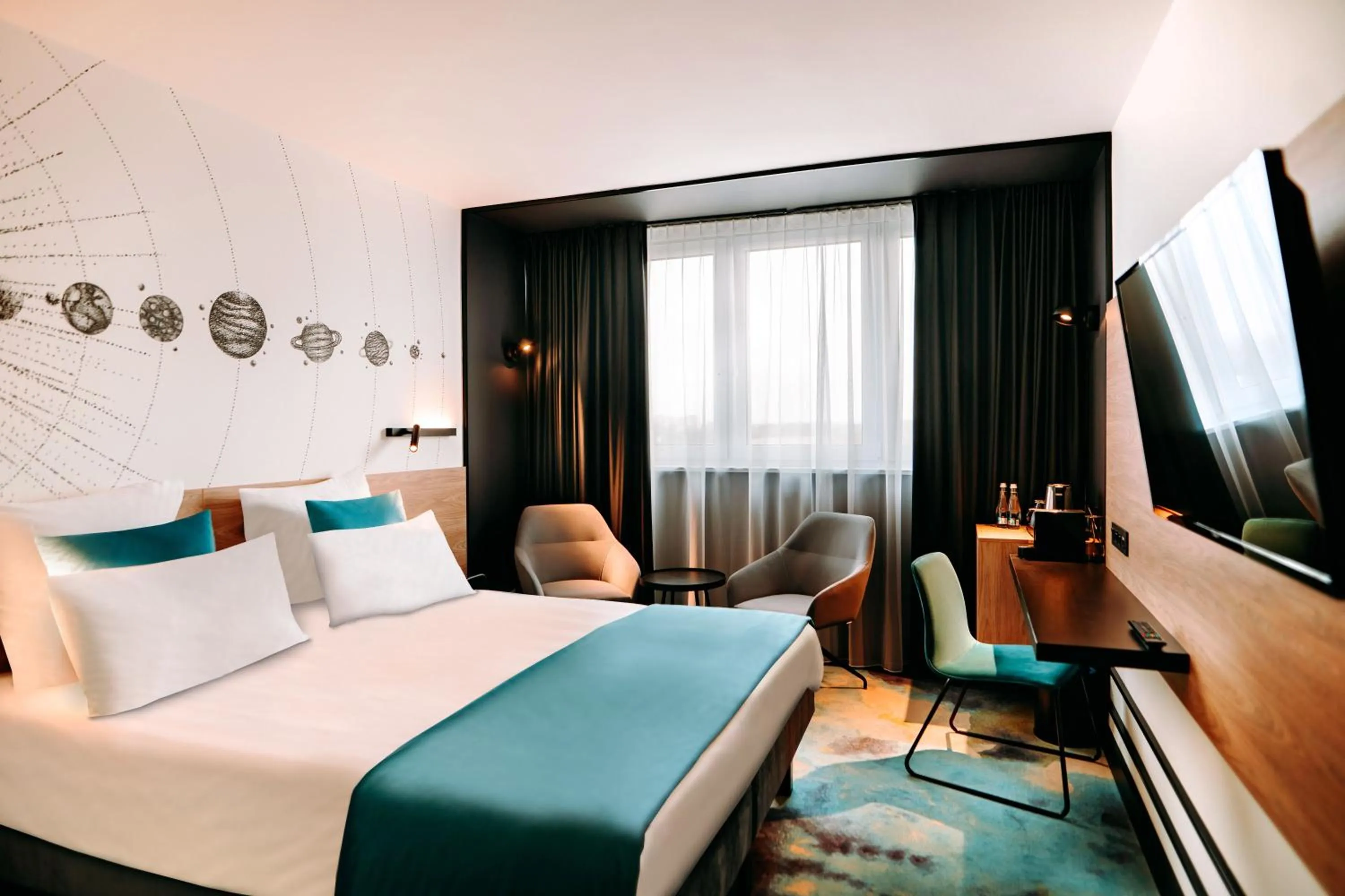 Bed in Hotel Mercure Toruń Centrum