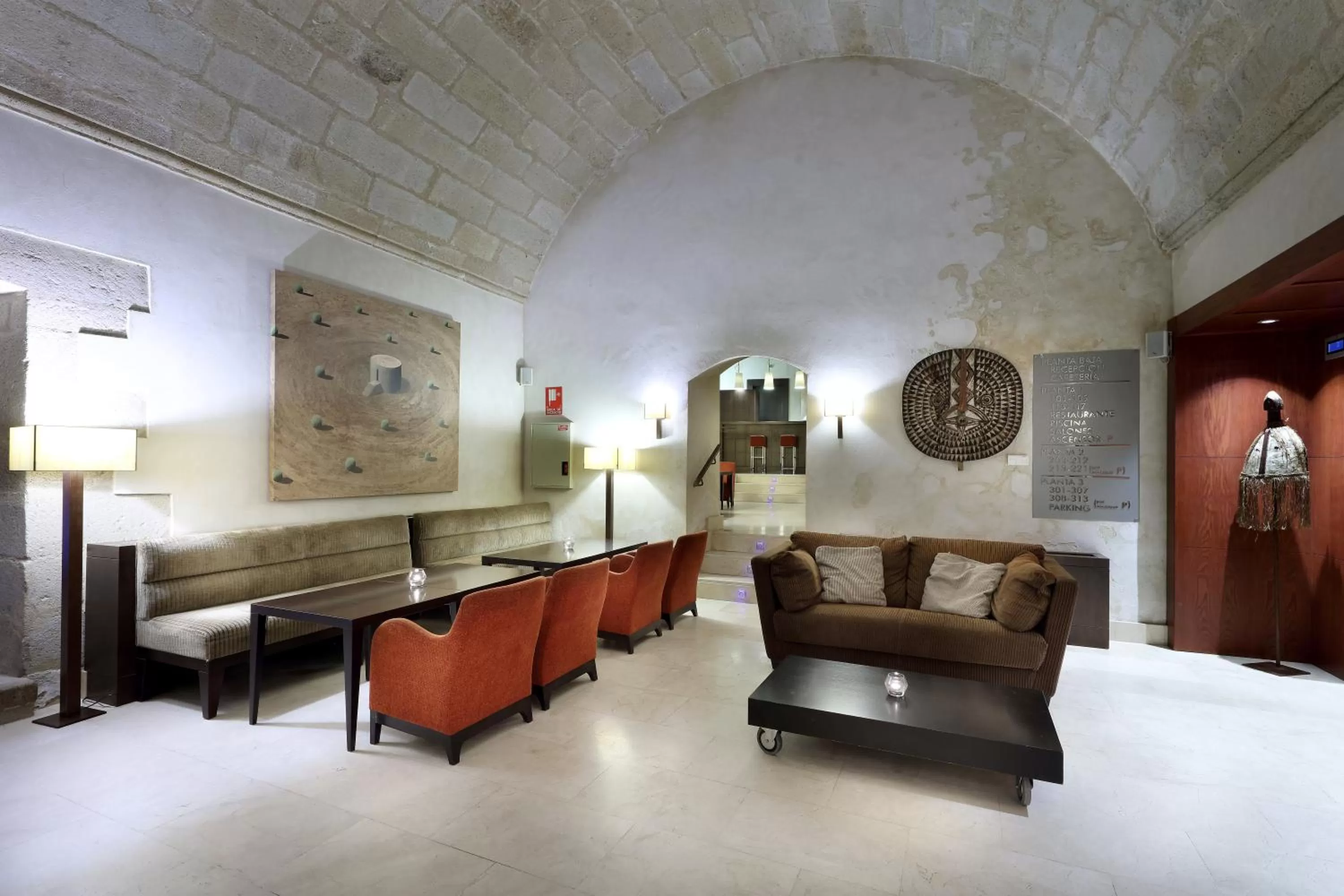 Living room in Eurostars Palacio de Santa Marta