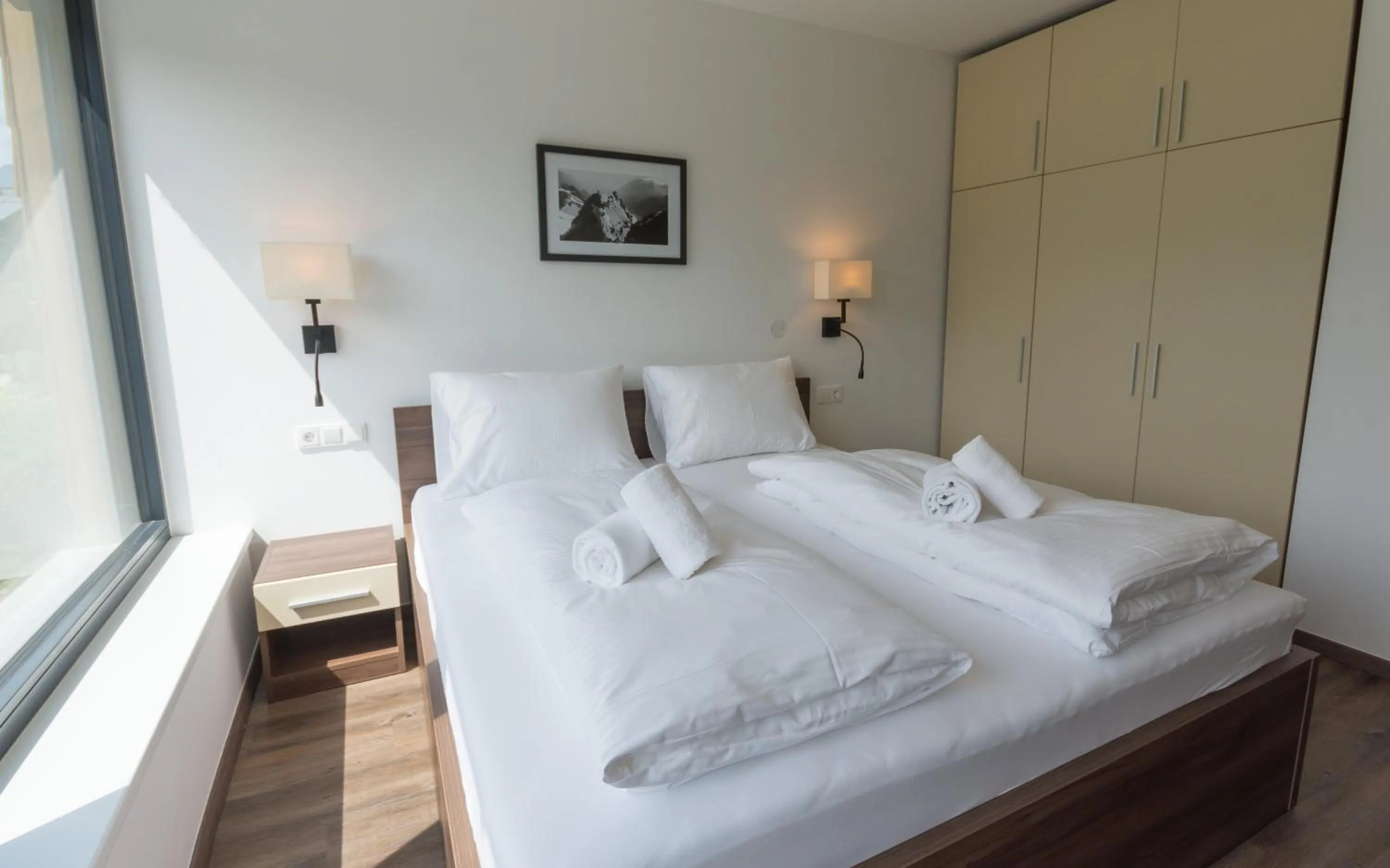 Bedroom, Bed in Schönblick Residence - Absolut Alpine Apartments