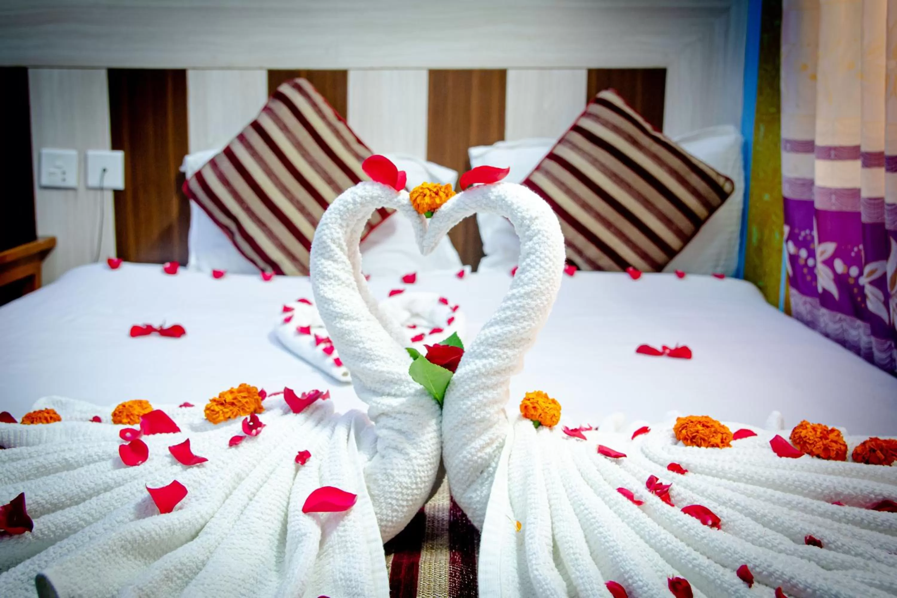 Bed in Hotel Middle Point Pvt Ltd