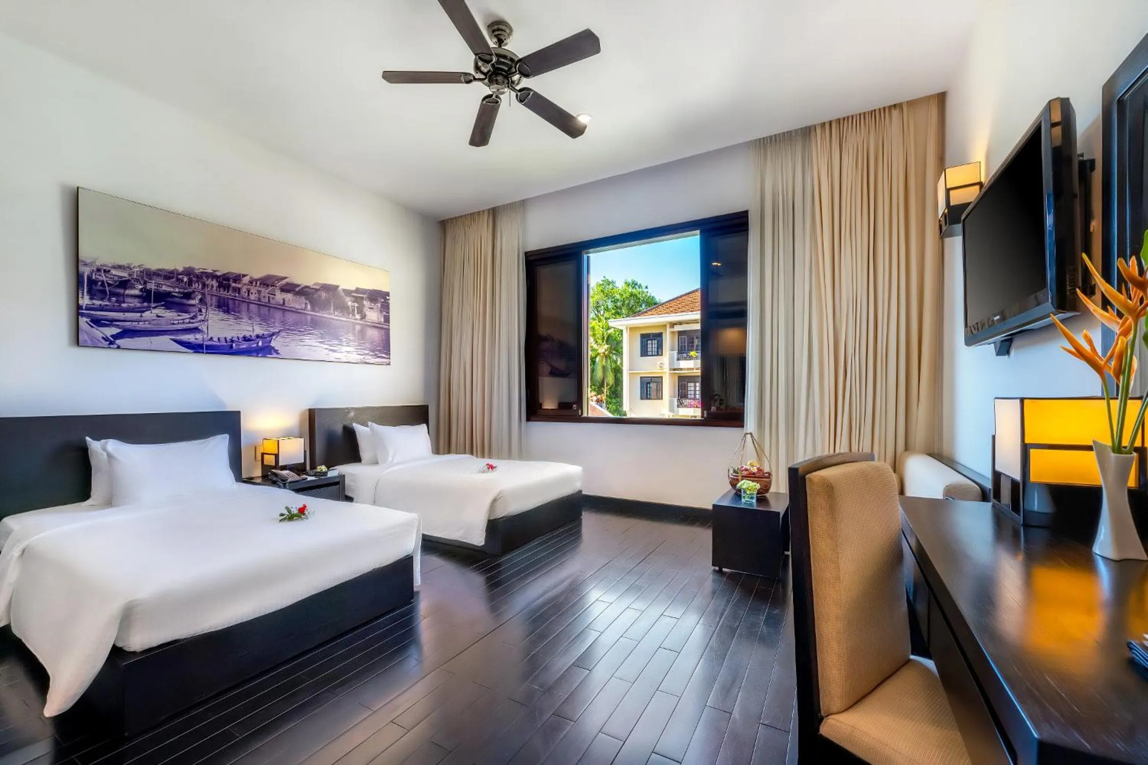 View (from property/room), Bed in HOI AN HISTORIC HOTEL