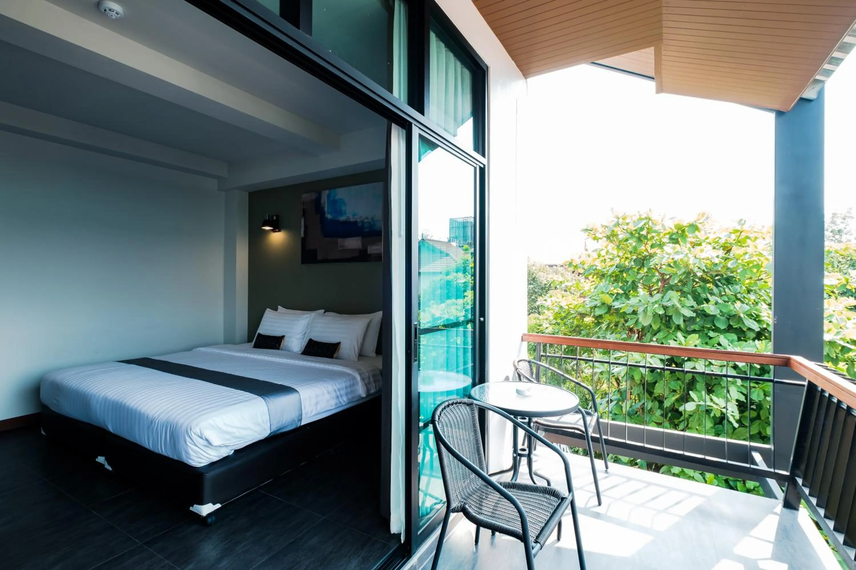 Patio, Bed in Wealth Boutique Hotel Chiang Mai