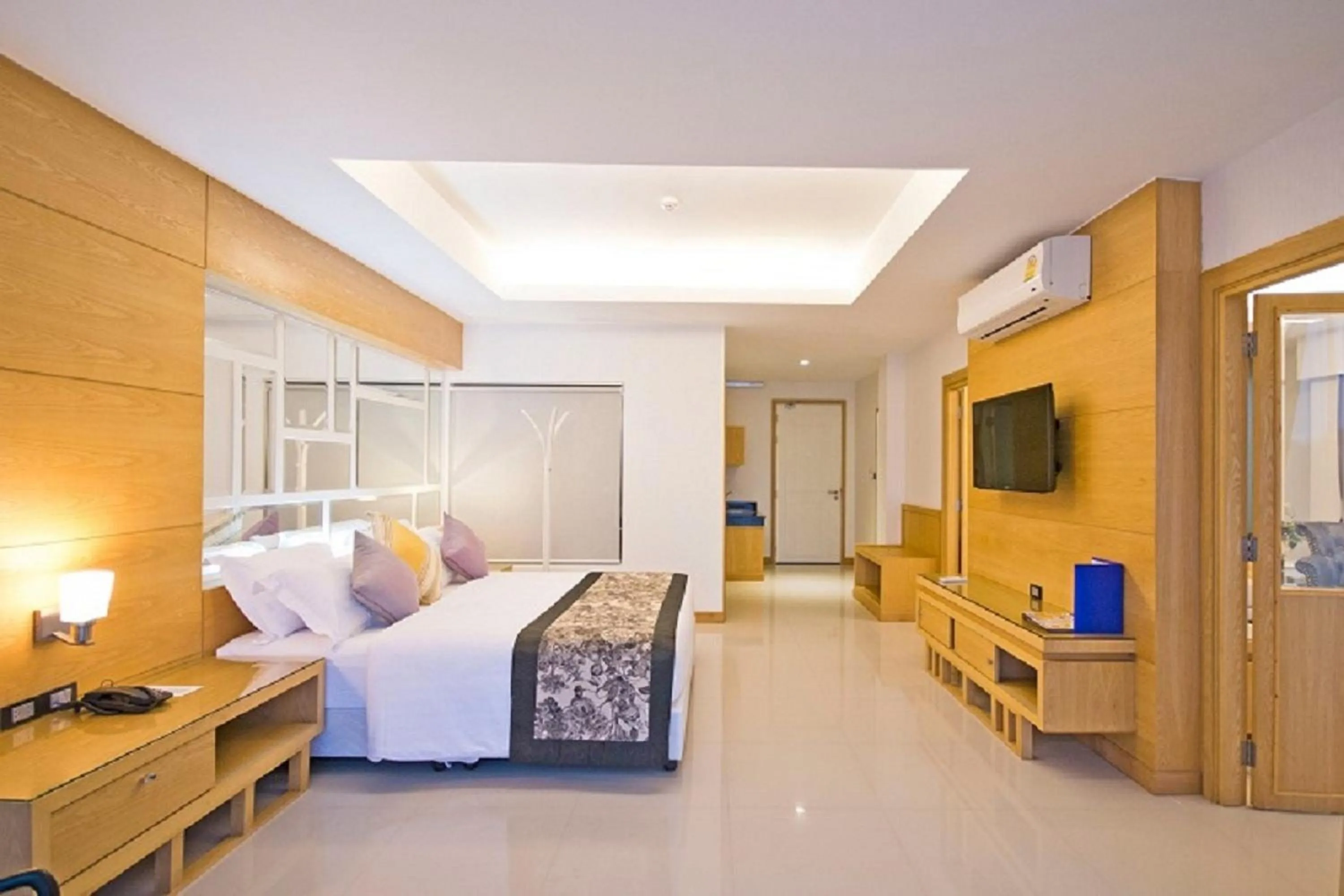 Bed in The Par Phuket SHA Plus