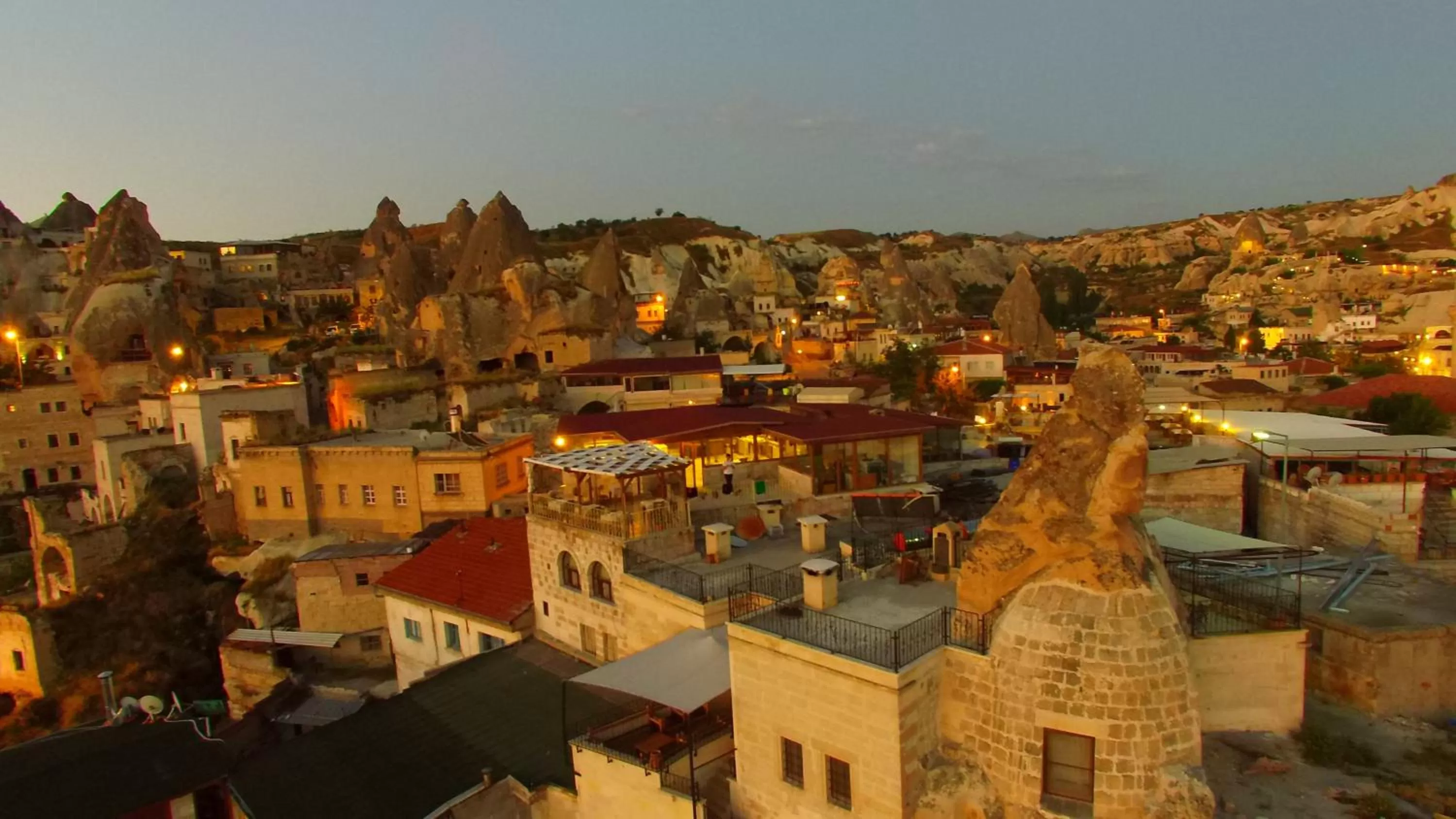 Night in Bedrock Cave Hotel