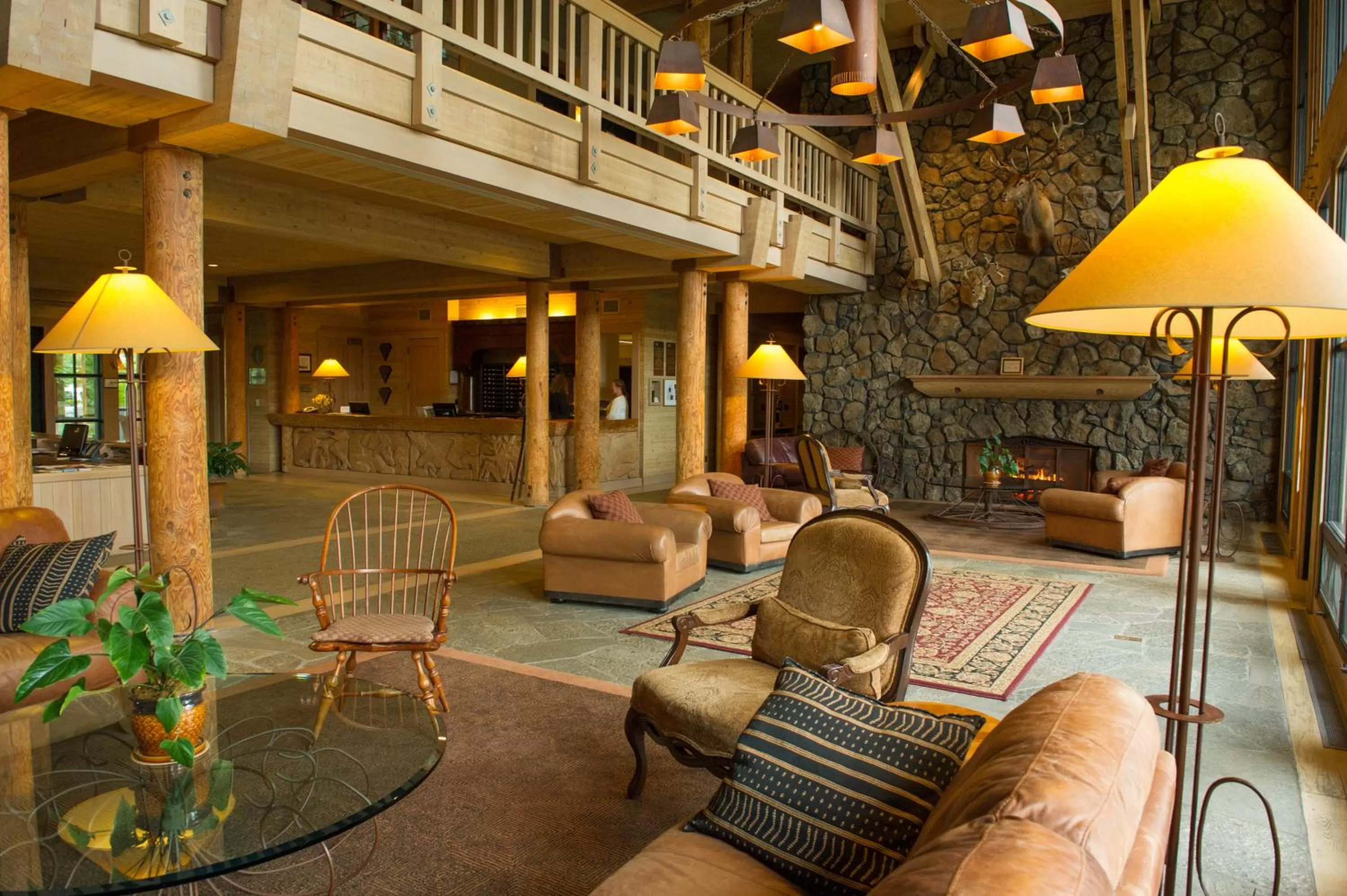 Lobby or reception in Sun Mountain Lodge