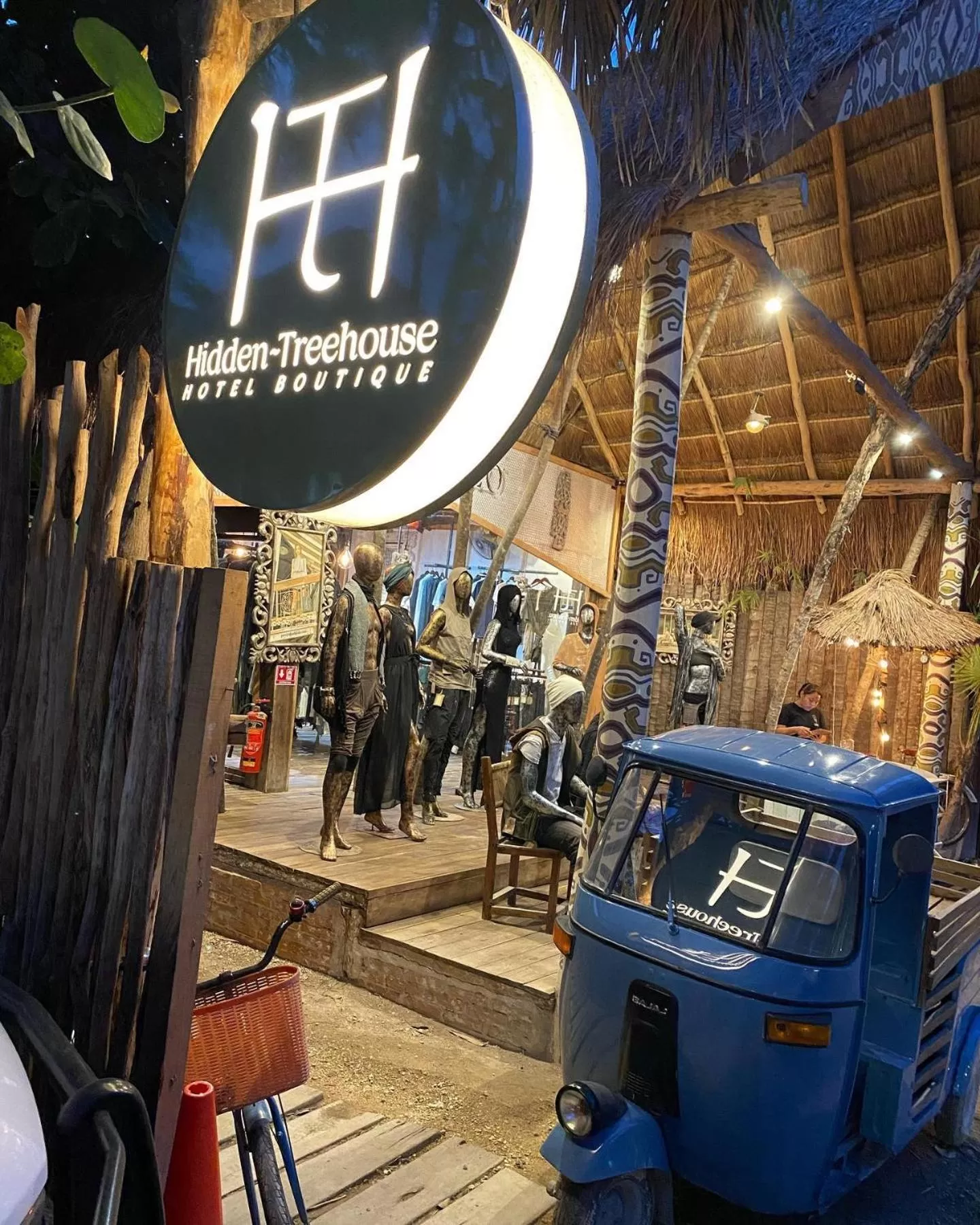 Facade/entrance in Hidden Treehouse Tulum Eco-Hotel