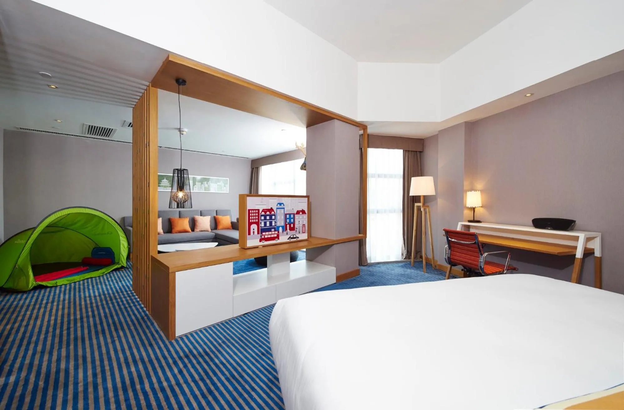 City view, Bed in Aloft Dongguan Songshan Lake