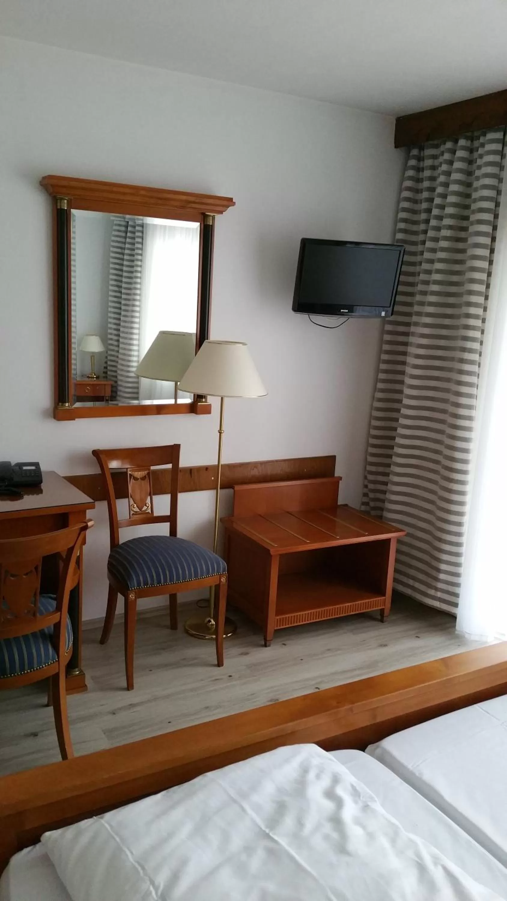 Decorative detail, Bed in Hotel Büchner Garni