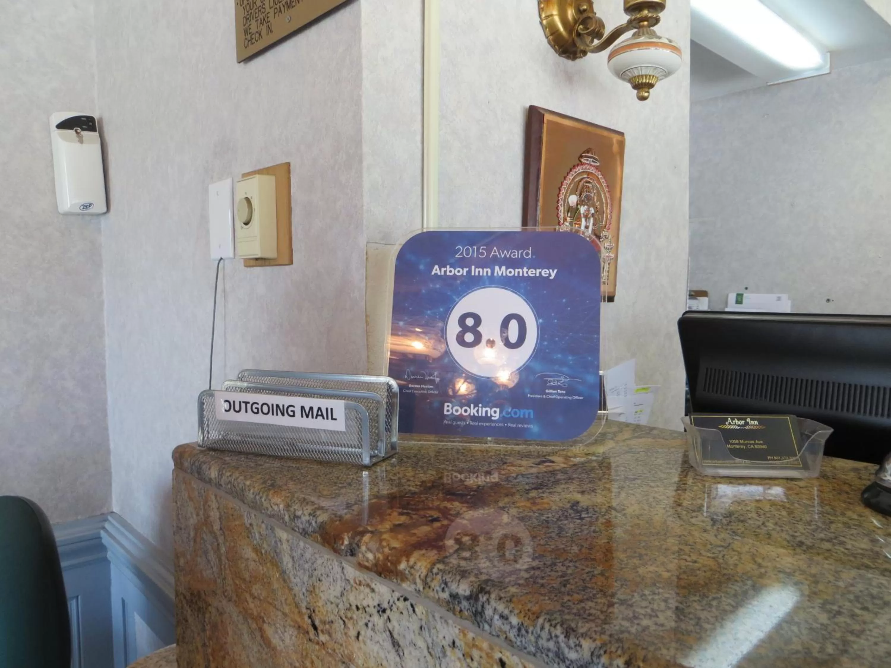 Lobby or reception in Arbor Inn Monterey