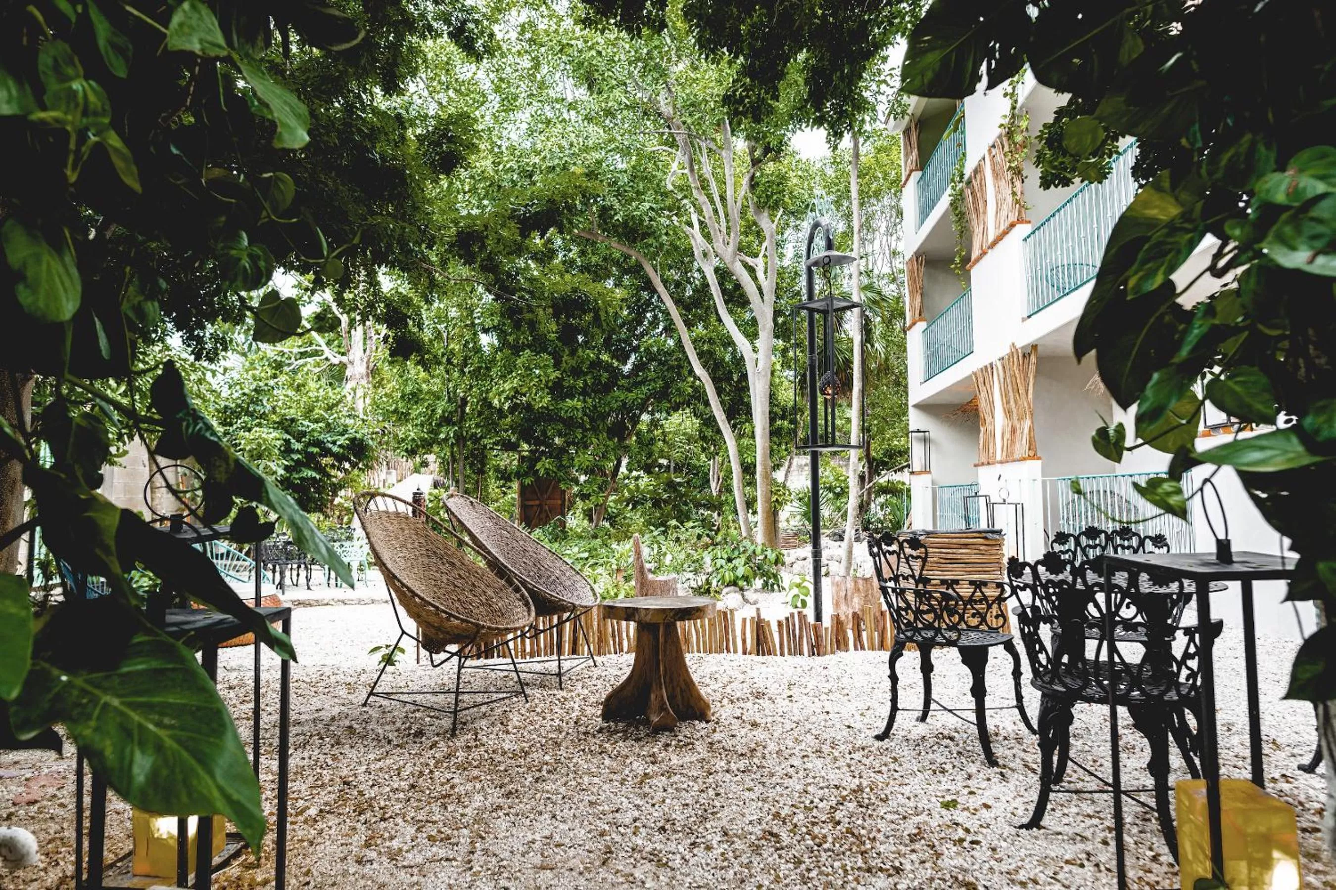 Garden in LA TULUMEÑA Boutique Hotel