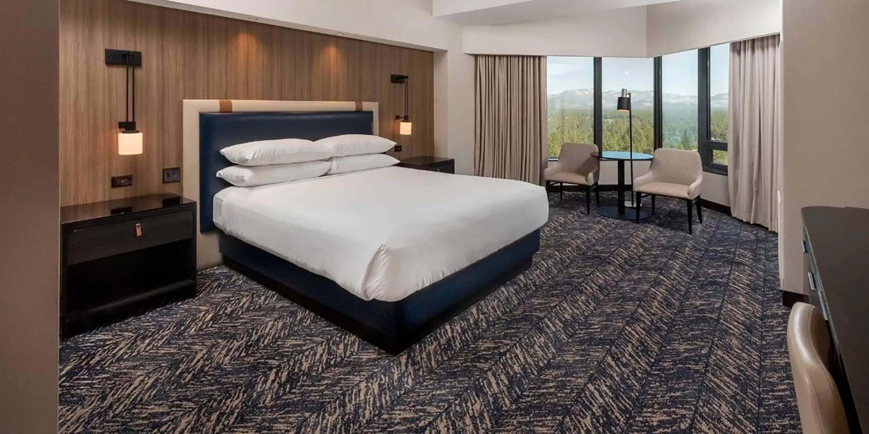 Bed in Caesars Republic Lake Tahoe, A Caesars Destination