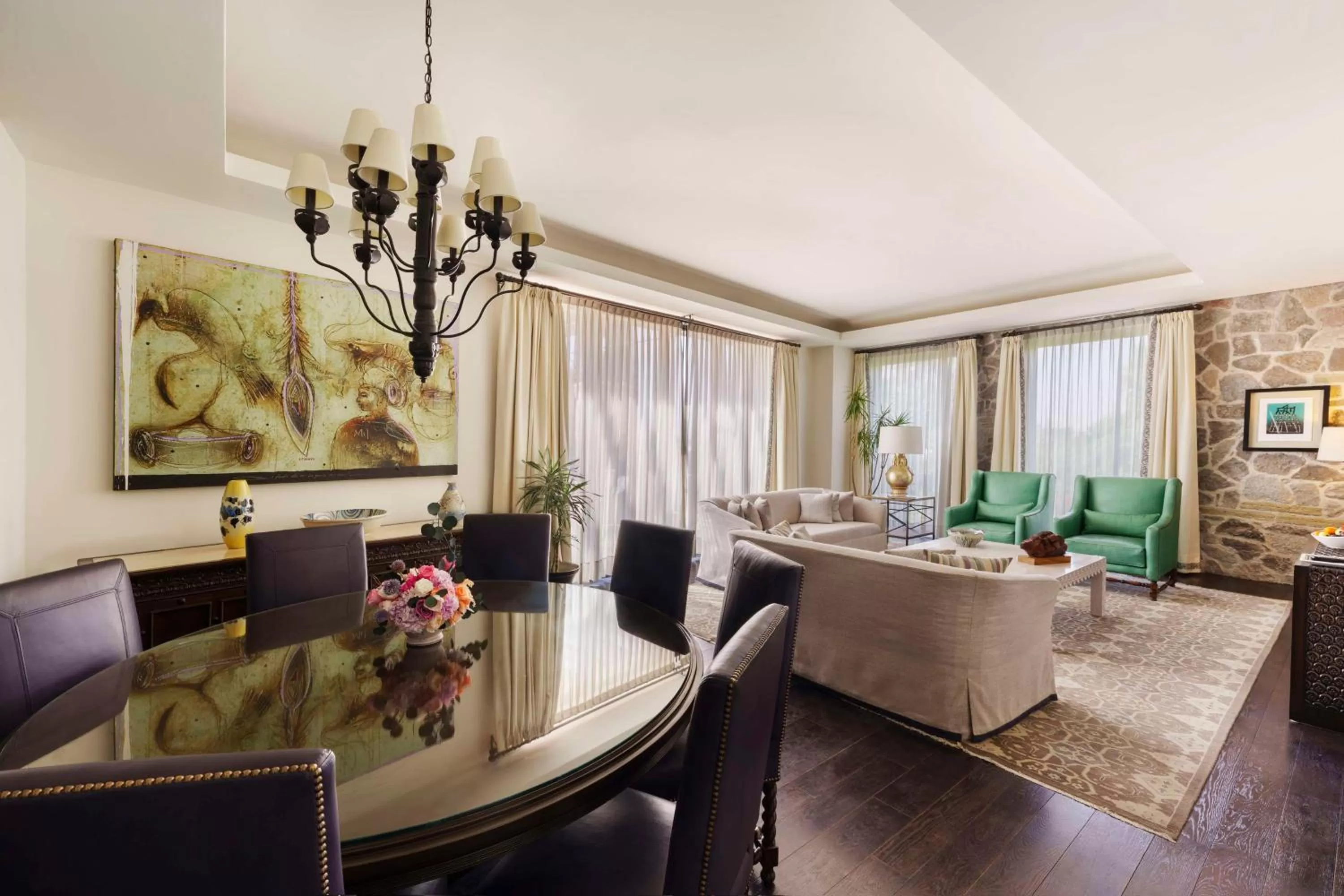 Living room in Banyan Tree Puebla