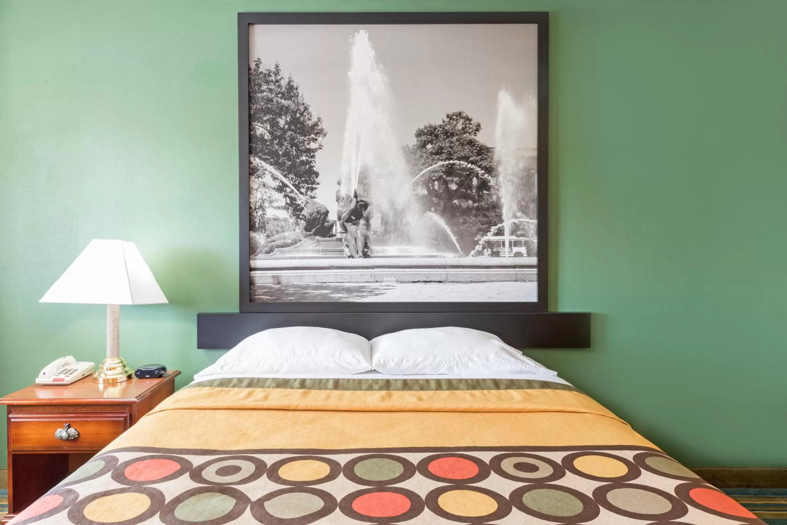 Bed in Super 8 by Wyndham Greencastle