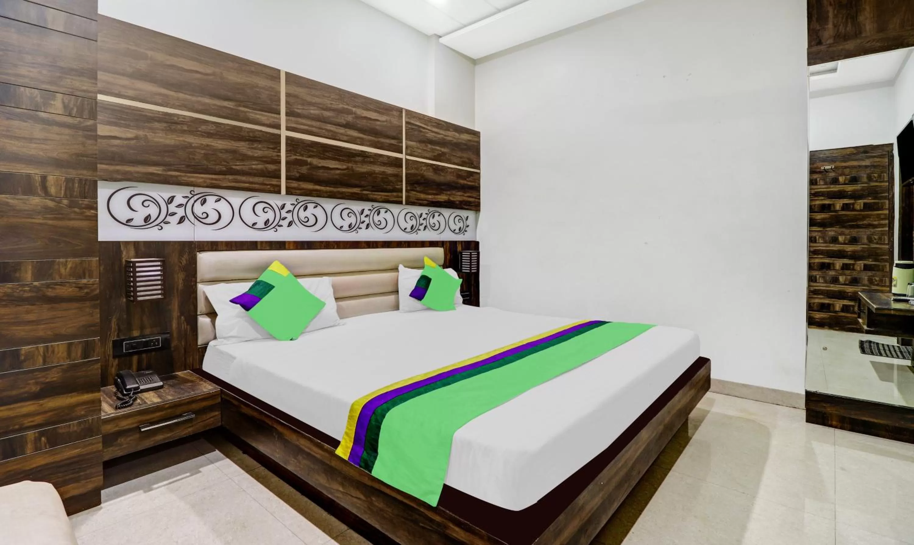 Bedroom, Bed in Itsy By Treebo - Anjali Mahal 500 Mtrs From Mathura Railway Station
