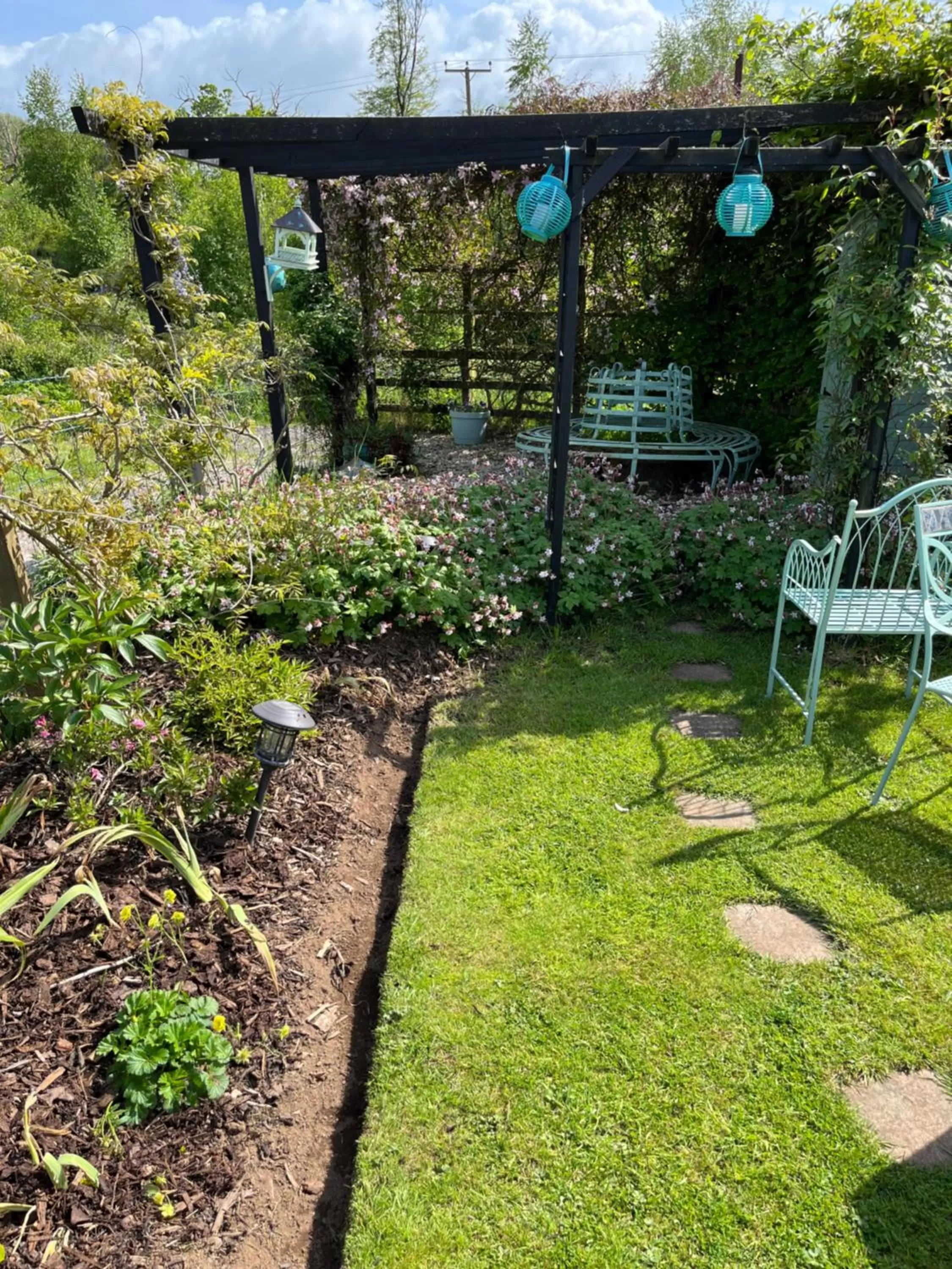 Garden view in Retreat at The Knowe Auchincruive Estate