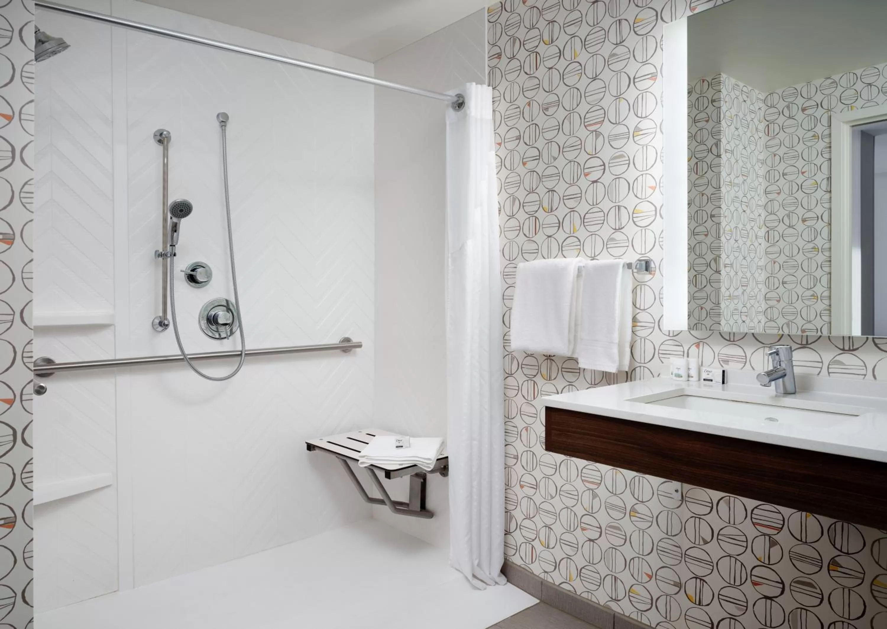 Shower in Holiday Inn Boston - Dedham Hotel & Conference Center by IHG