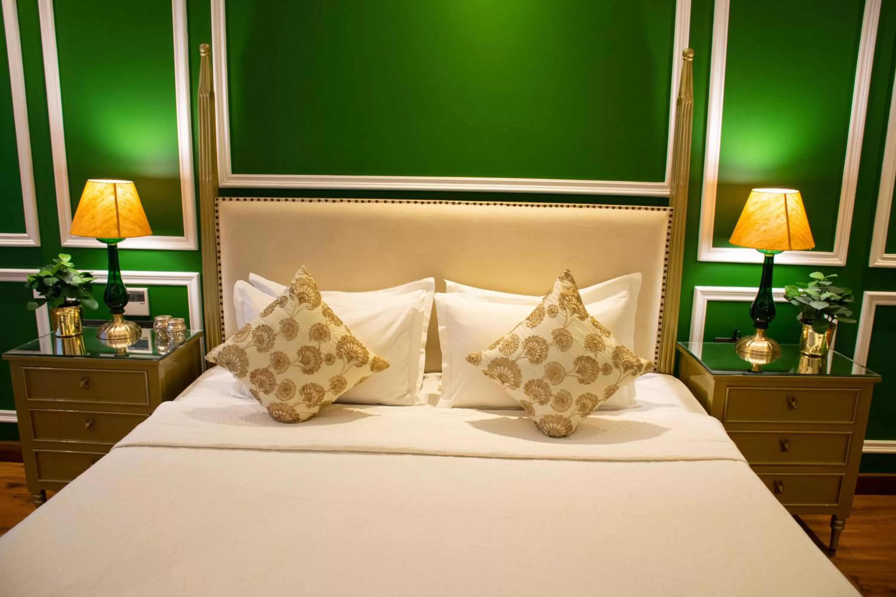 Bed in Dileep Kothi - A Royal Boutique Luxury Suites in Jaipur