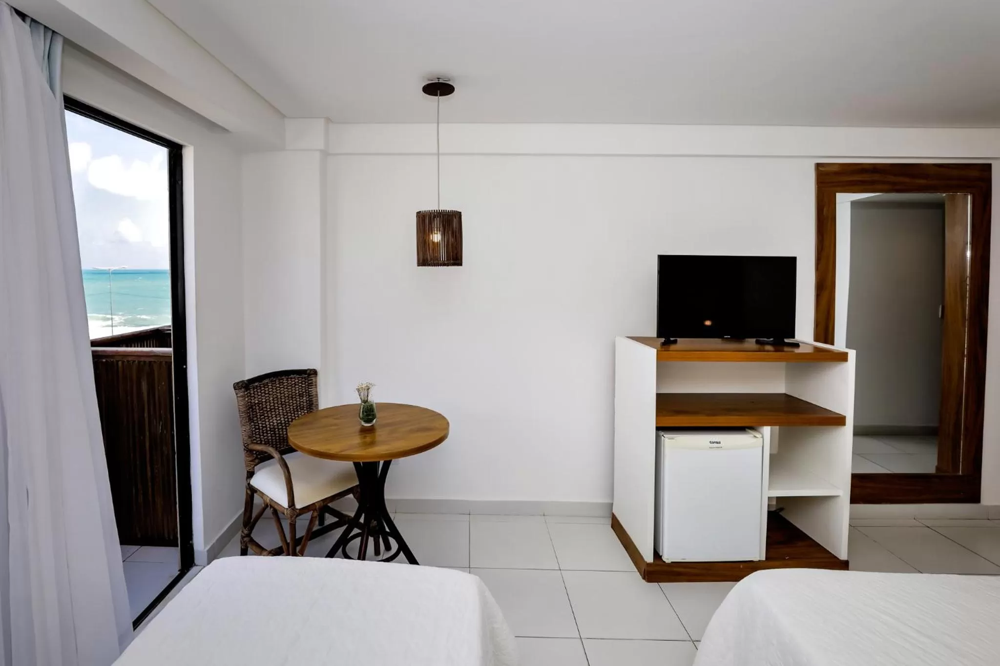 TV and multimedia, Bed in Porto Suítes Natal Hotel