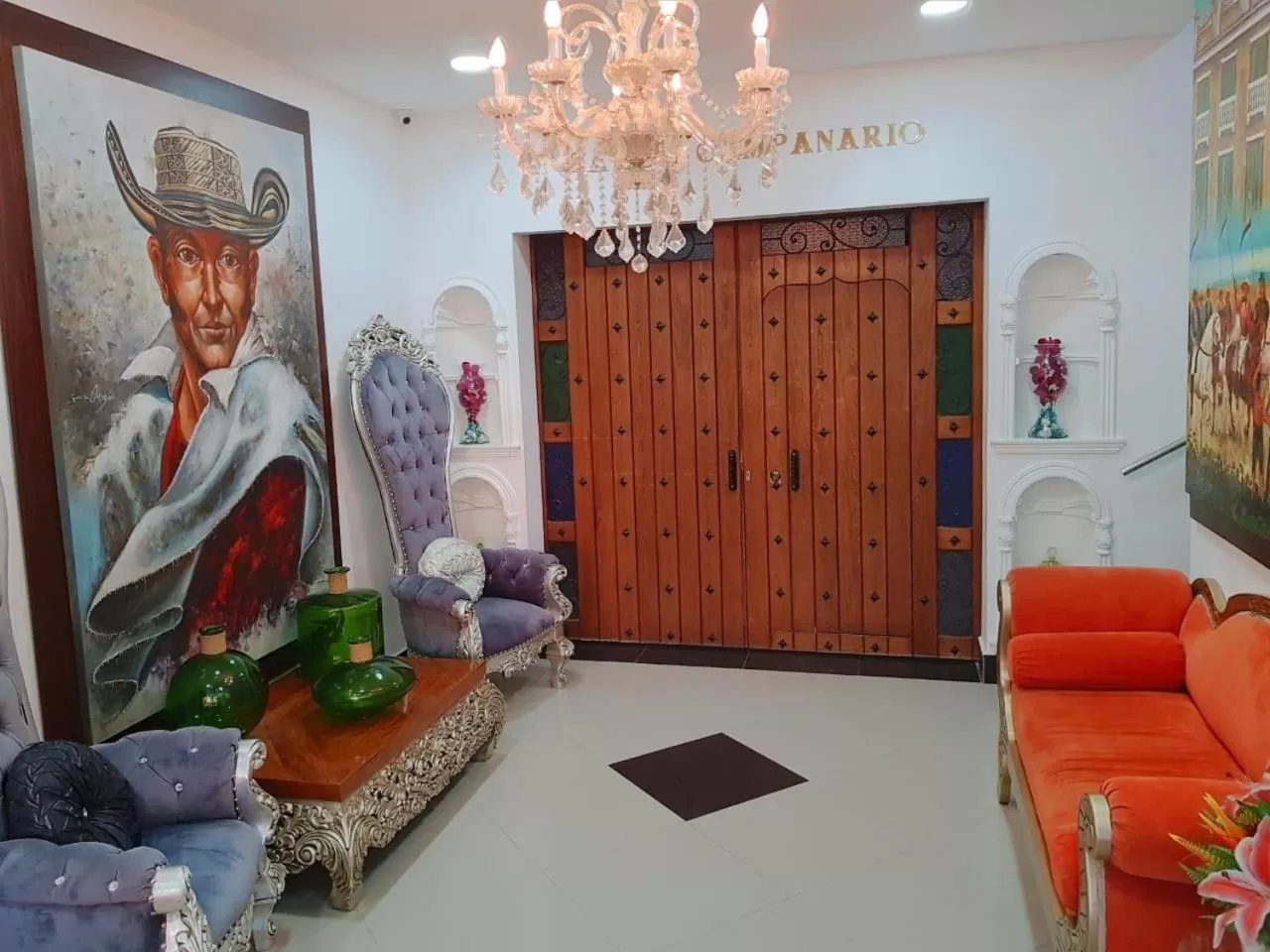 Living room in Hotel Boutique Campanario del Río