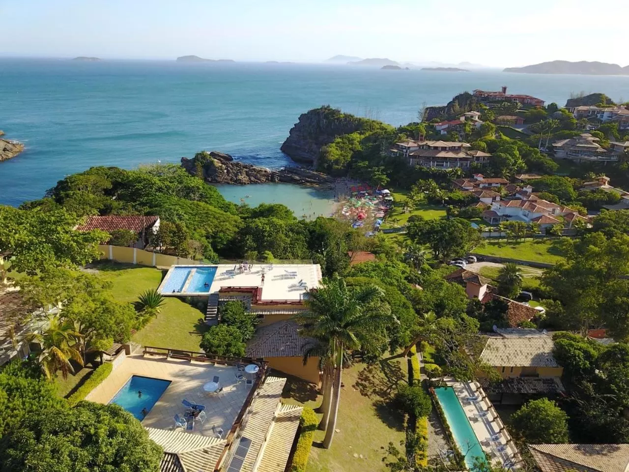 Bird's-eye View in Praia da Ferradurinha Guest House