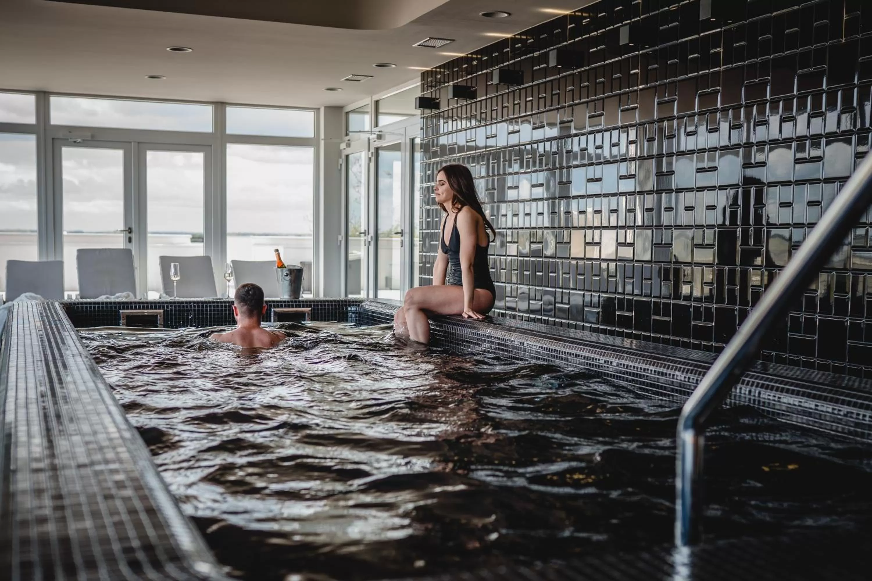 Pool view in Molo Park Aparthotel