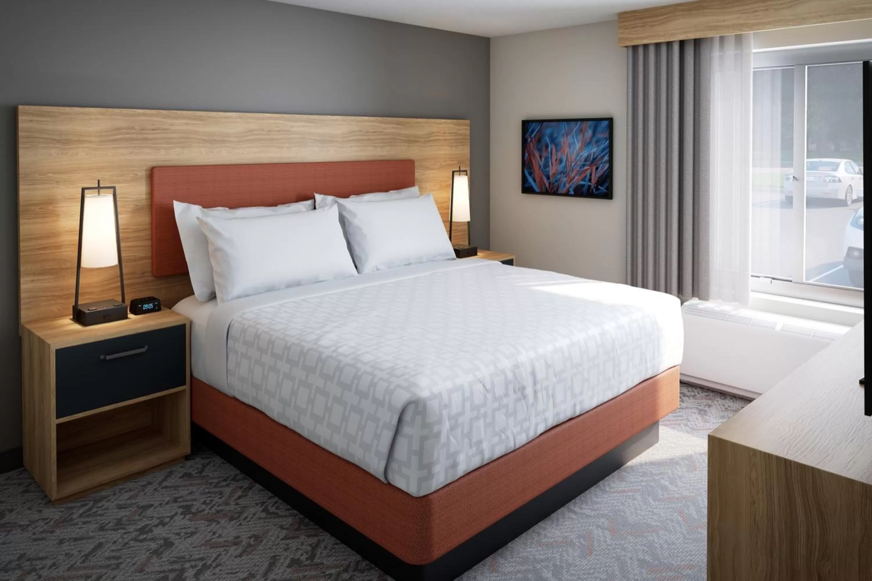 Bed in Candlewood Suites - Detroit - Auburn Hills by IHG