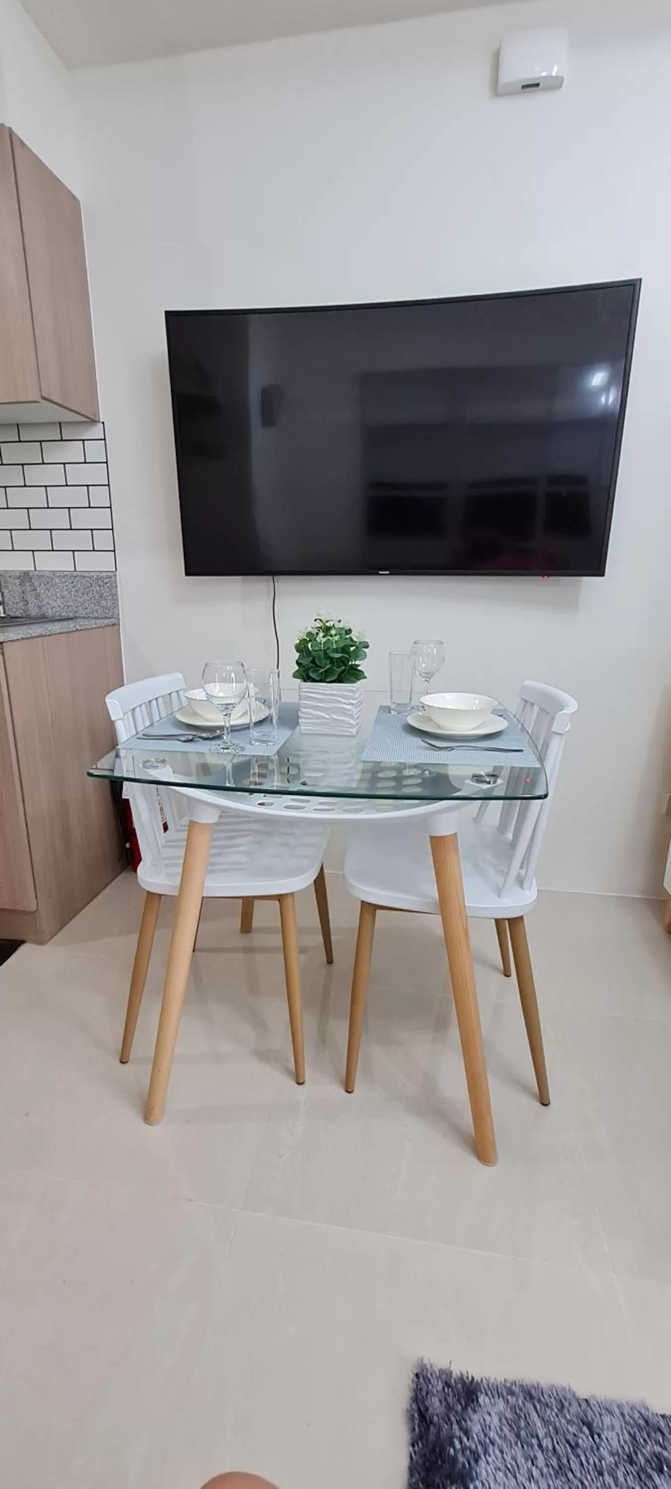 Dining area in Inspiria Condo Units beside Abreeza Mall Davao