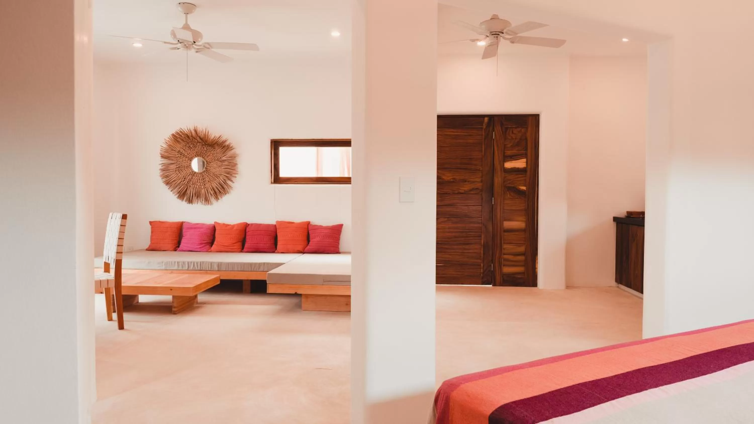 Living room, Bed in Casa Kuaa