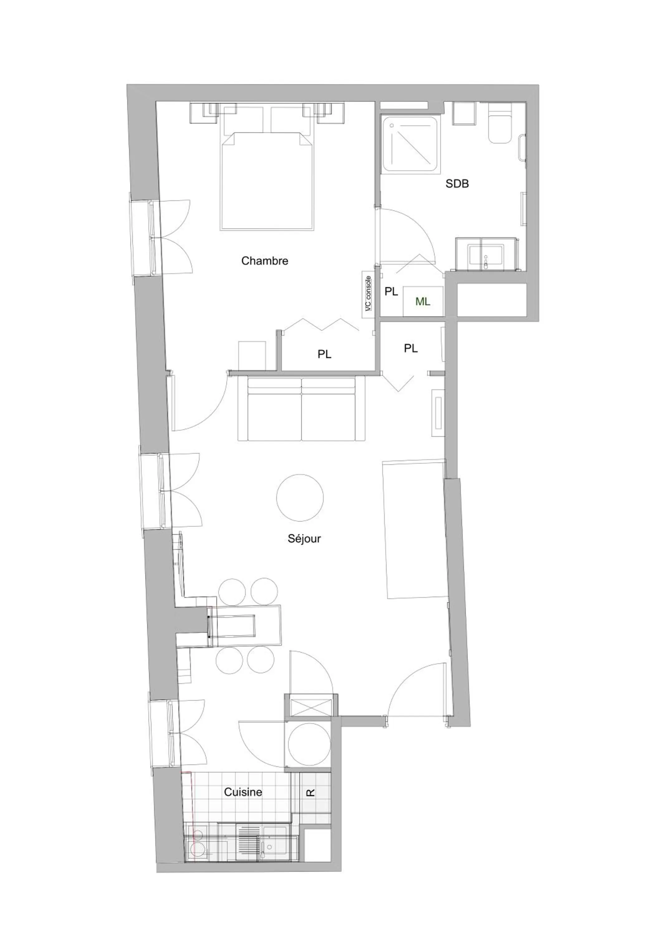Floor plan in Résidence Palais Étoile