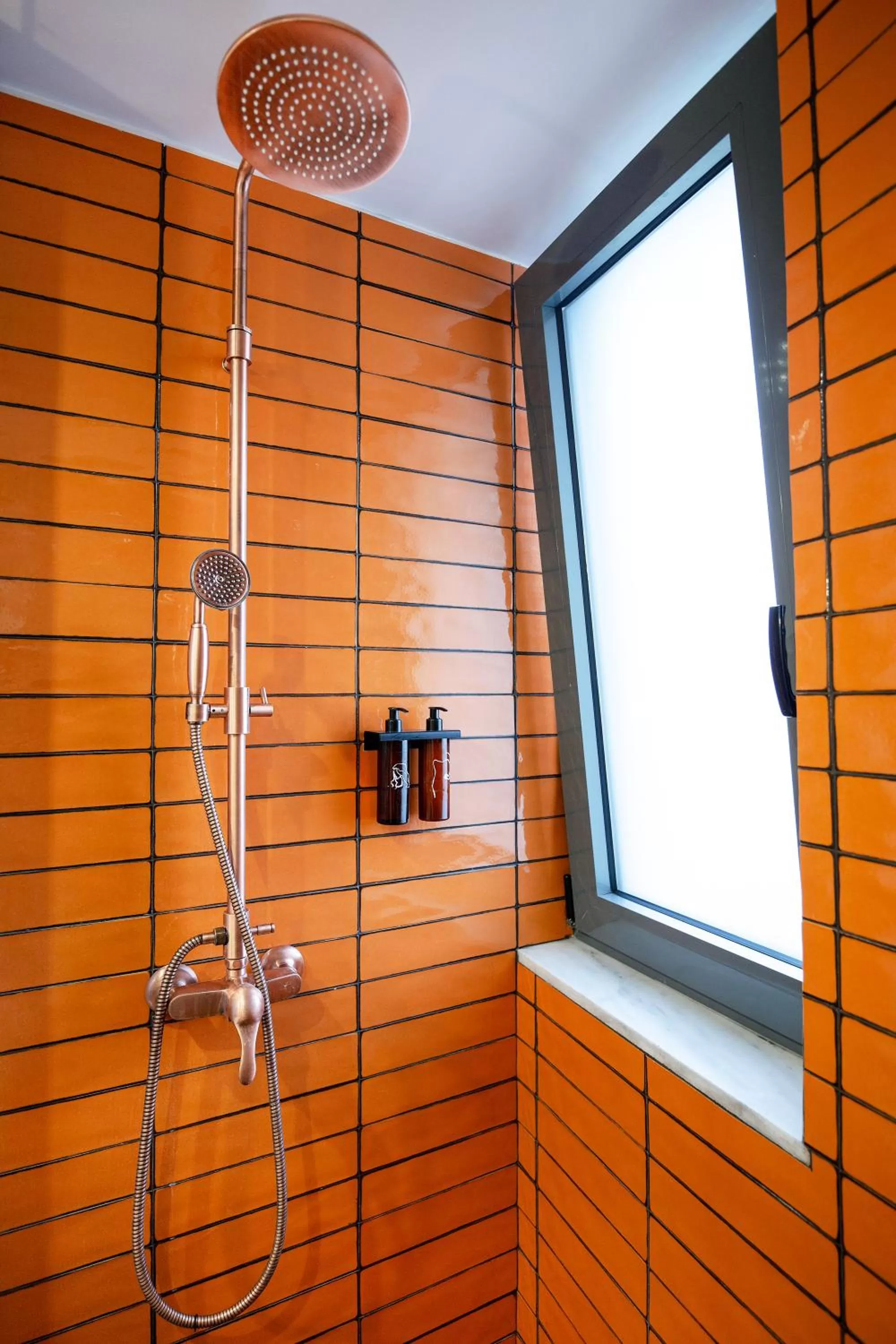 Bathroom in Downtown Athens Lofts - The Acropolis Observatory