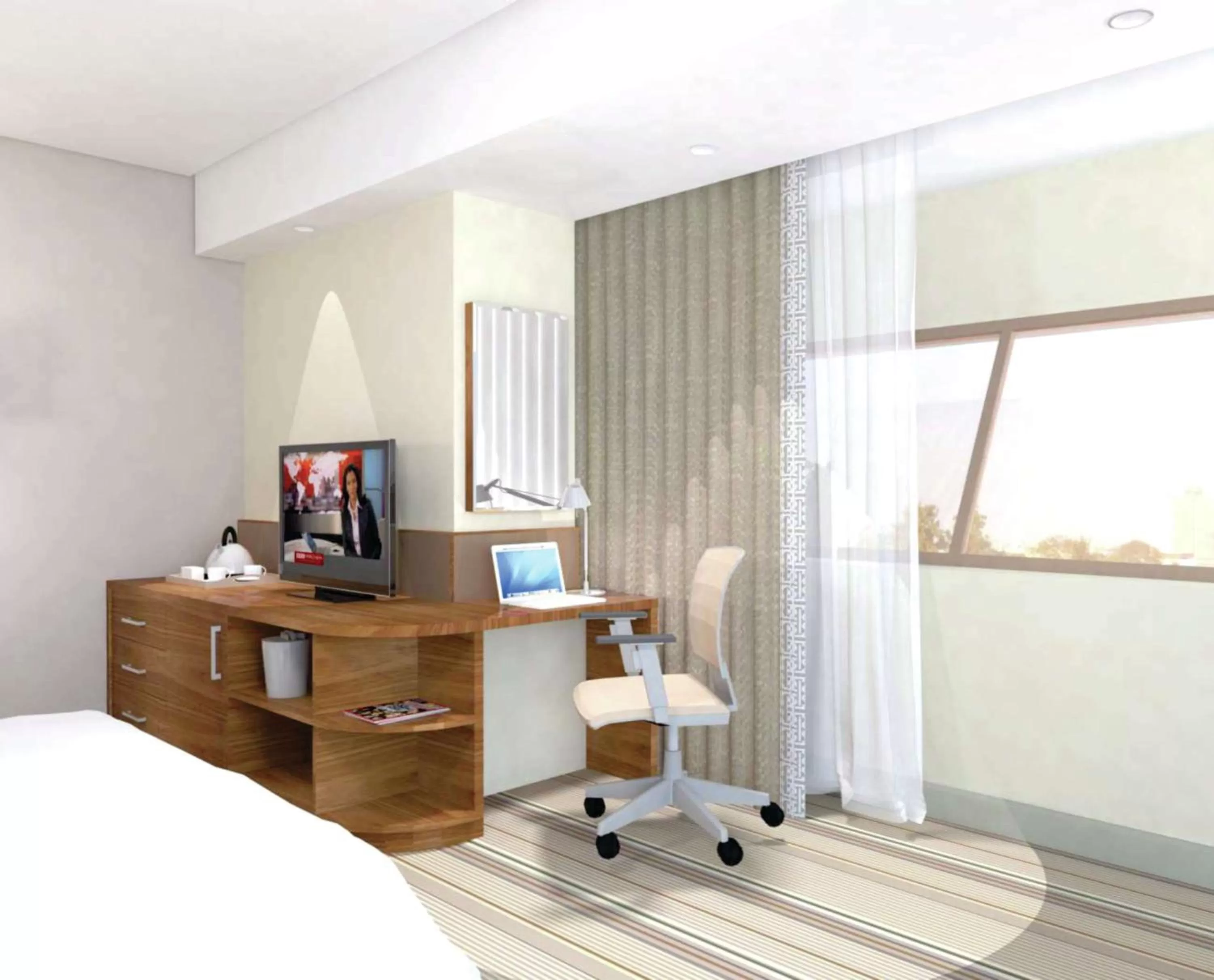 Bedroom, TV/Entertainment Center in Hilton Garden Inn Society Business Park