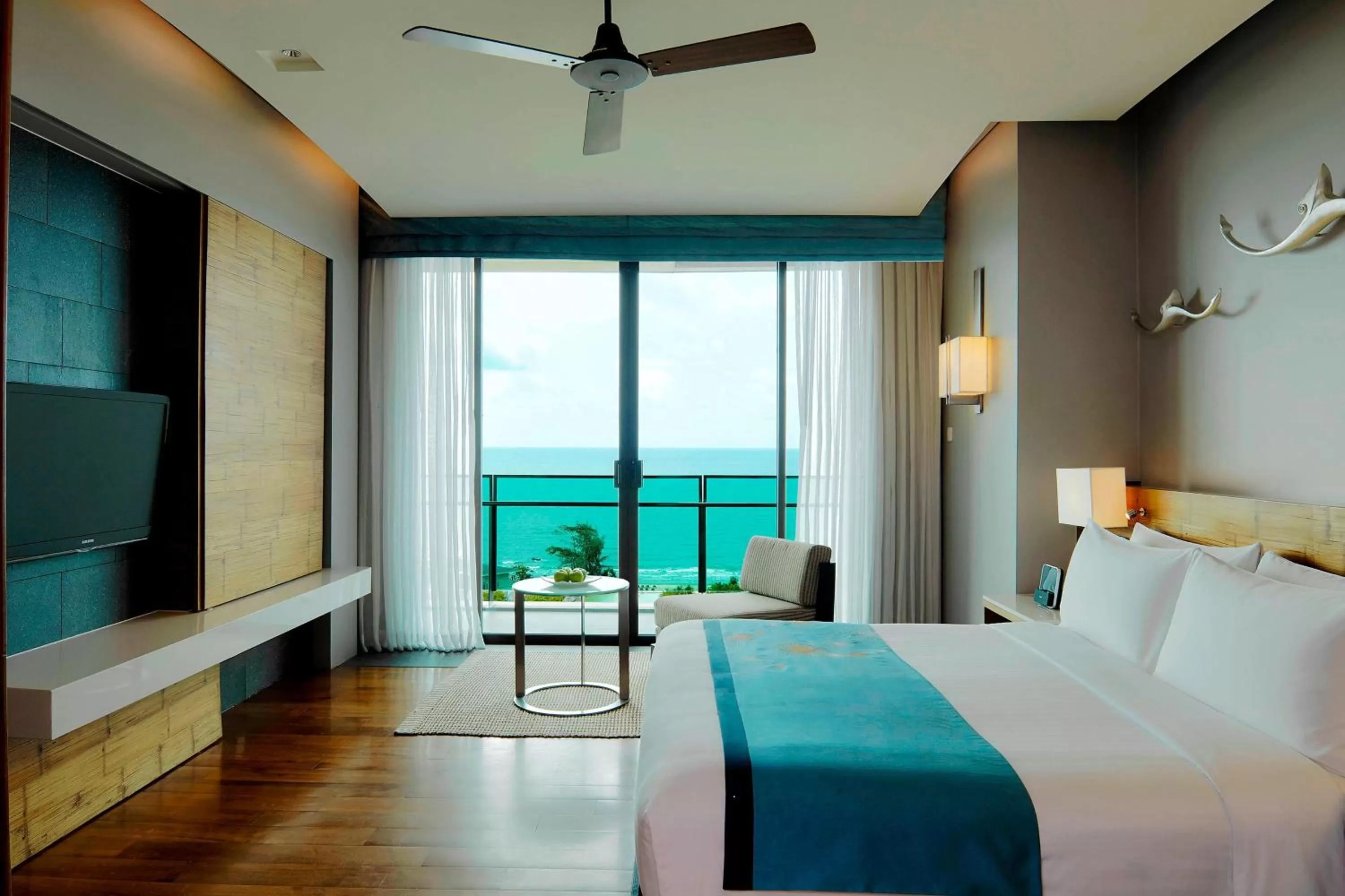 Bedroom, Bed in Rayong Marriott Resort & Spa
