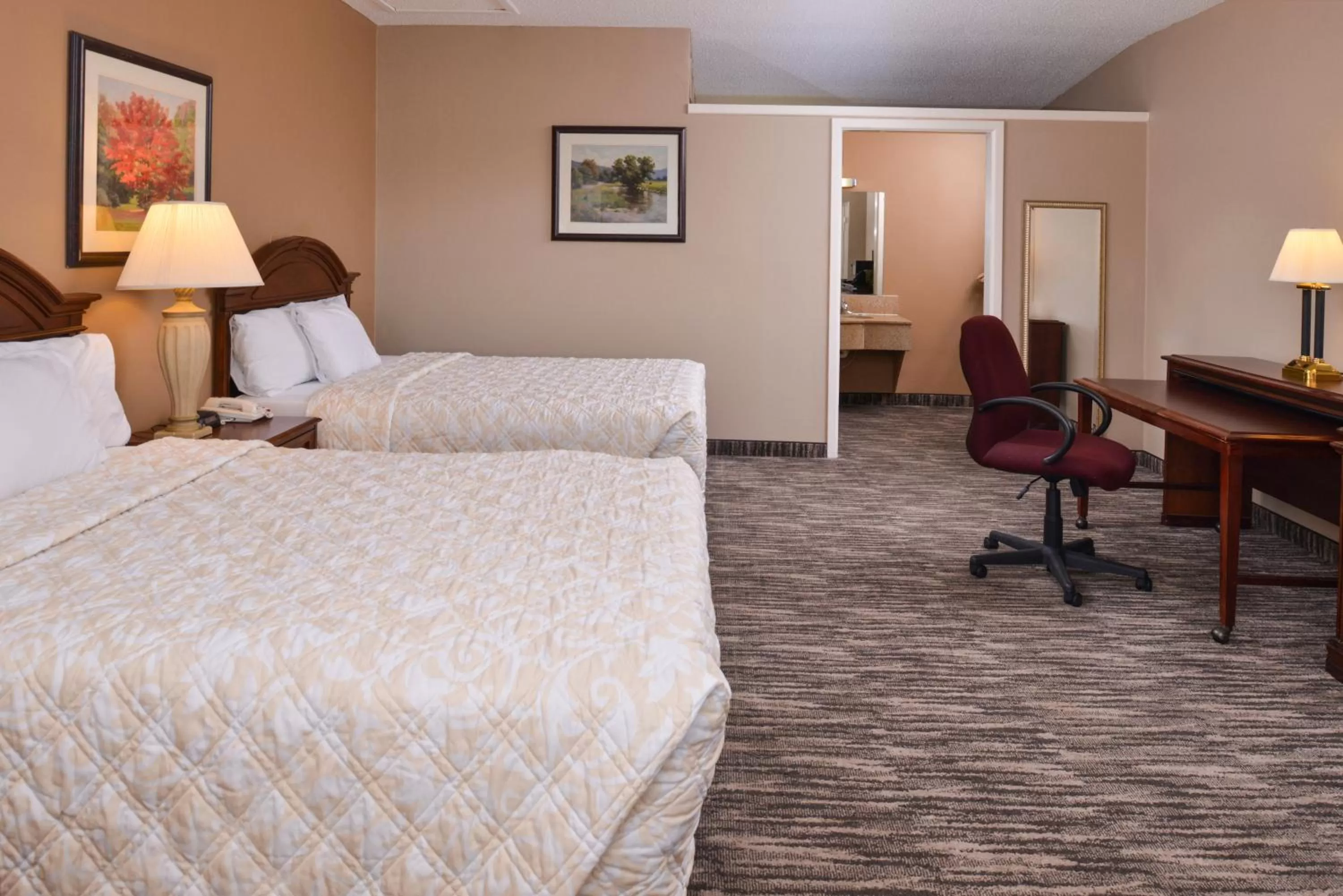 Bed in Ranch House Motel