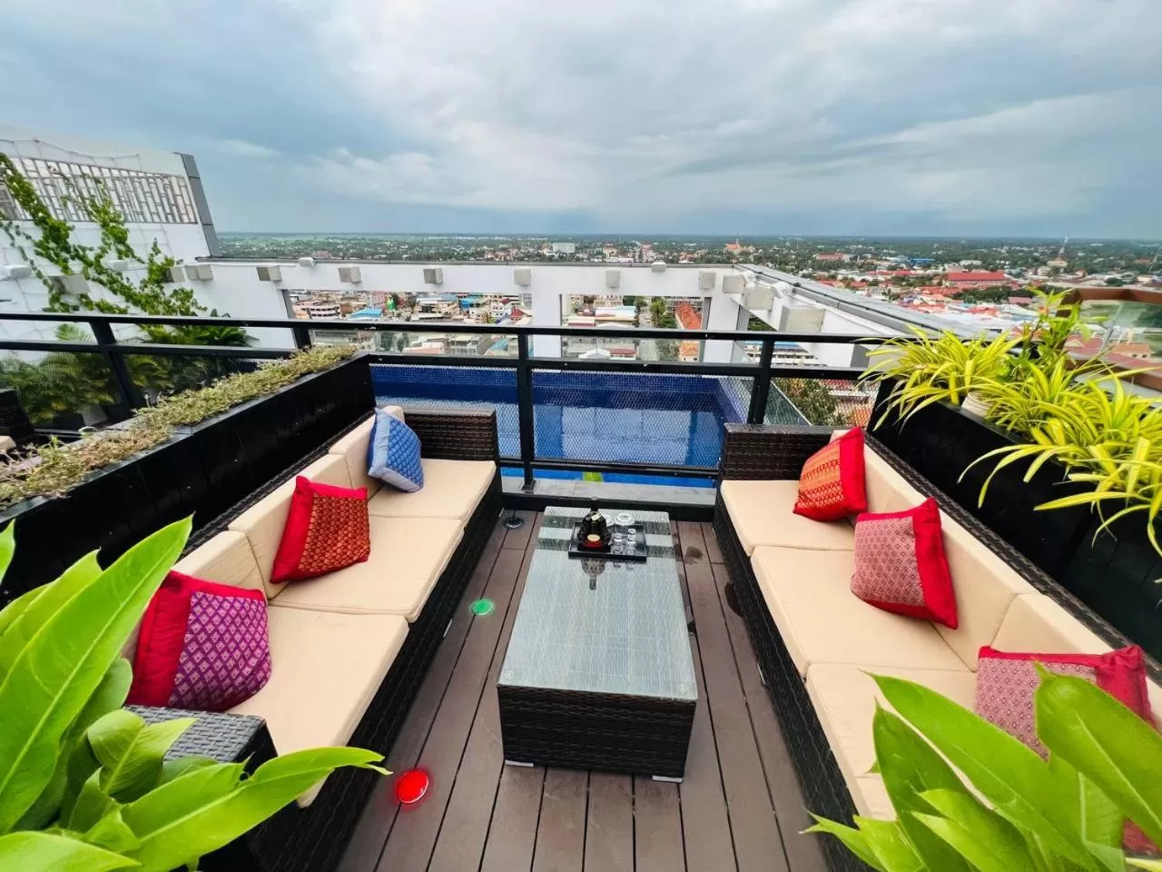 Balcony/Terrace in V V Hotel Battambang