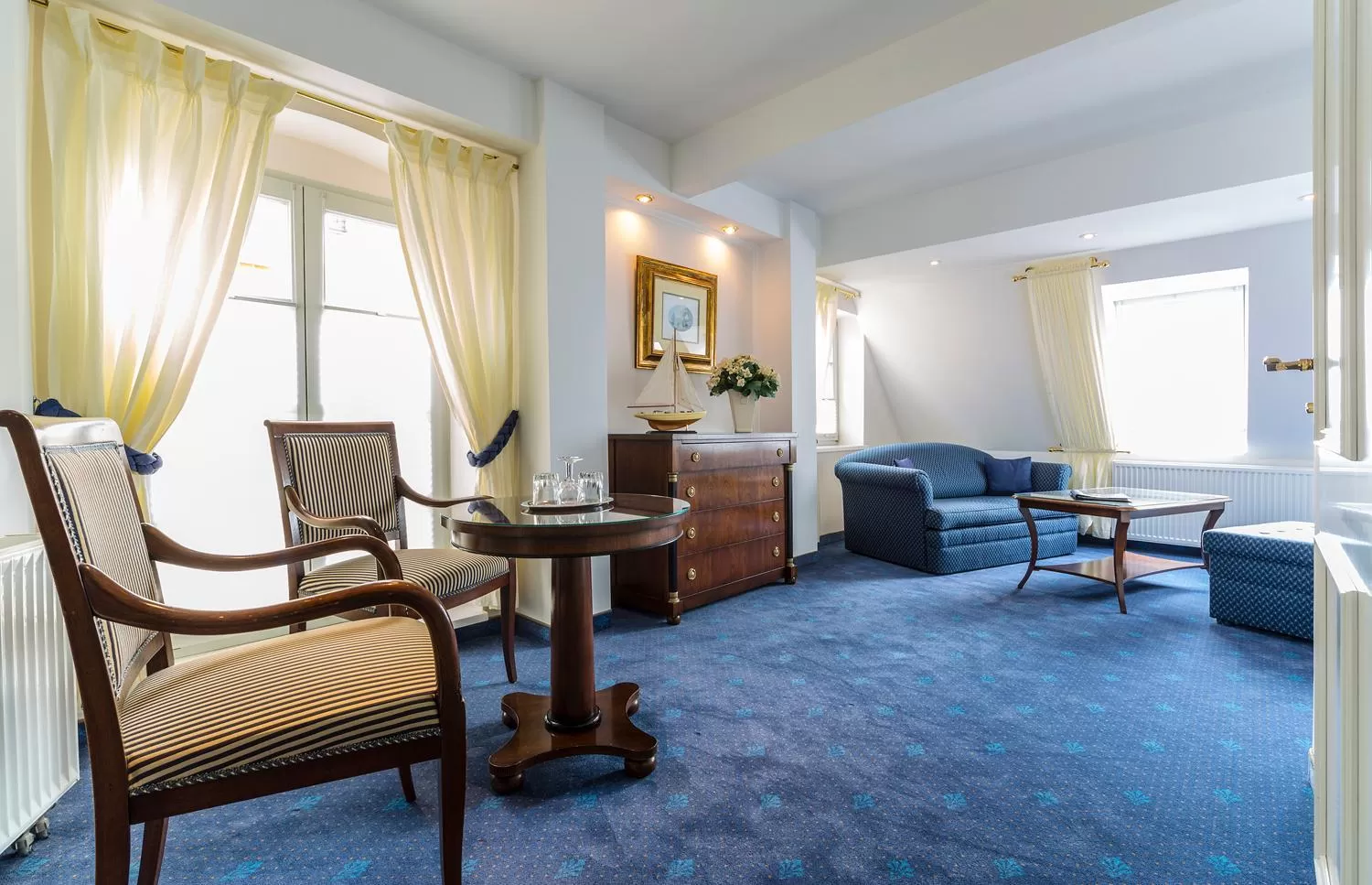 Living room in Hotel Am Yachthafen