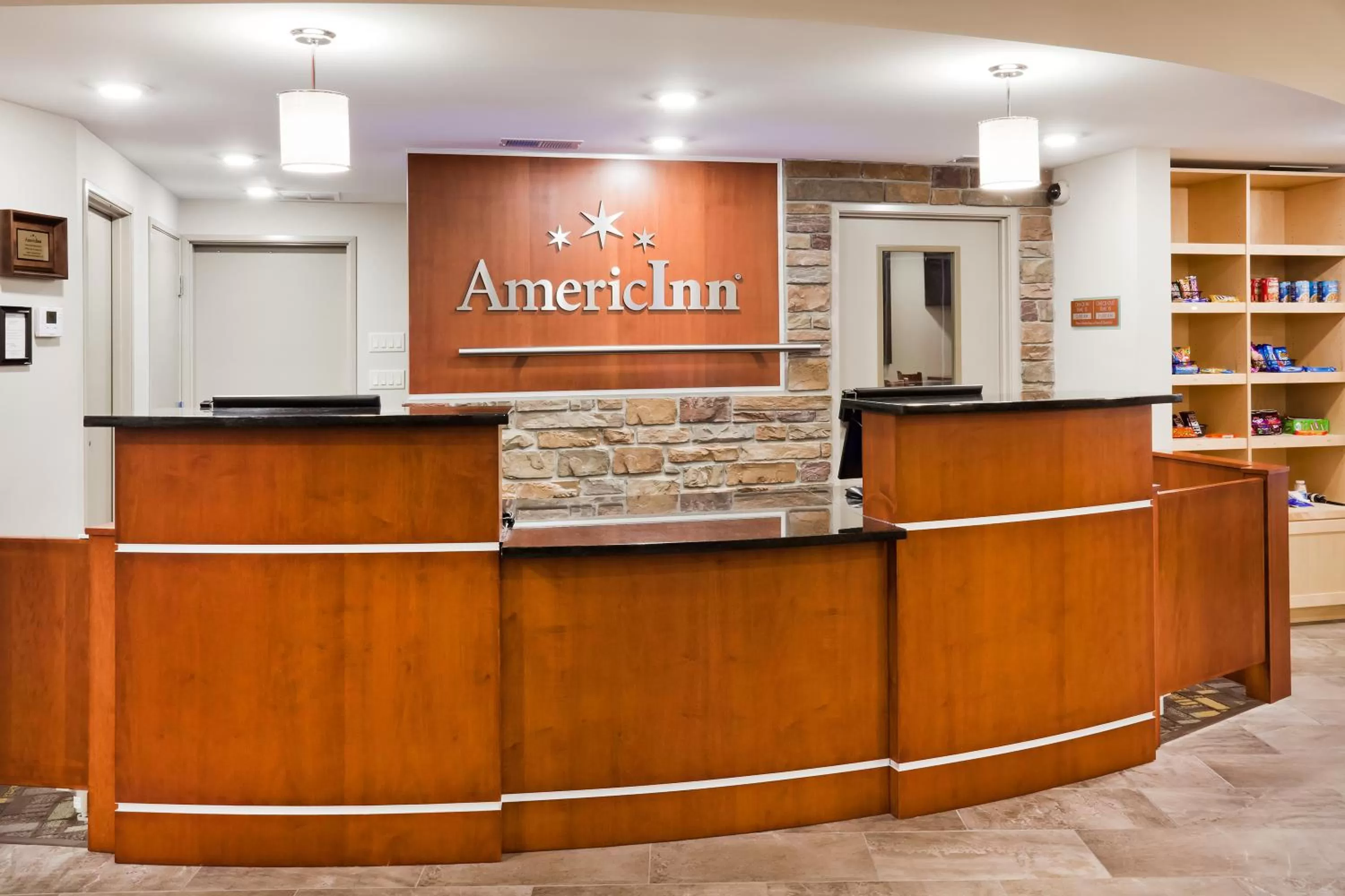 Lobby or reception in AmericInn by Wyndham DeWitt