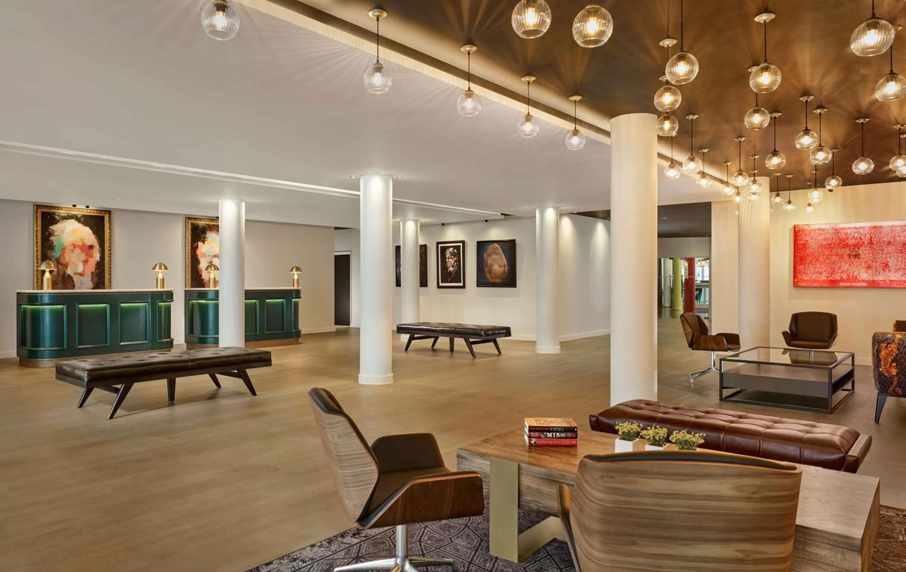 Communal lounge/ TV room in The Westminster London, Curio Collection by Hilton