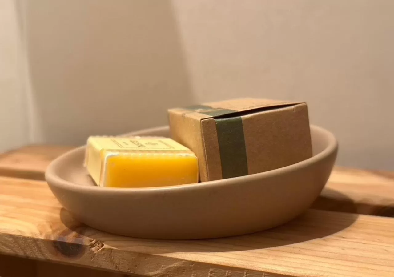 Bathroom in Agriostello Riparo