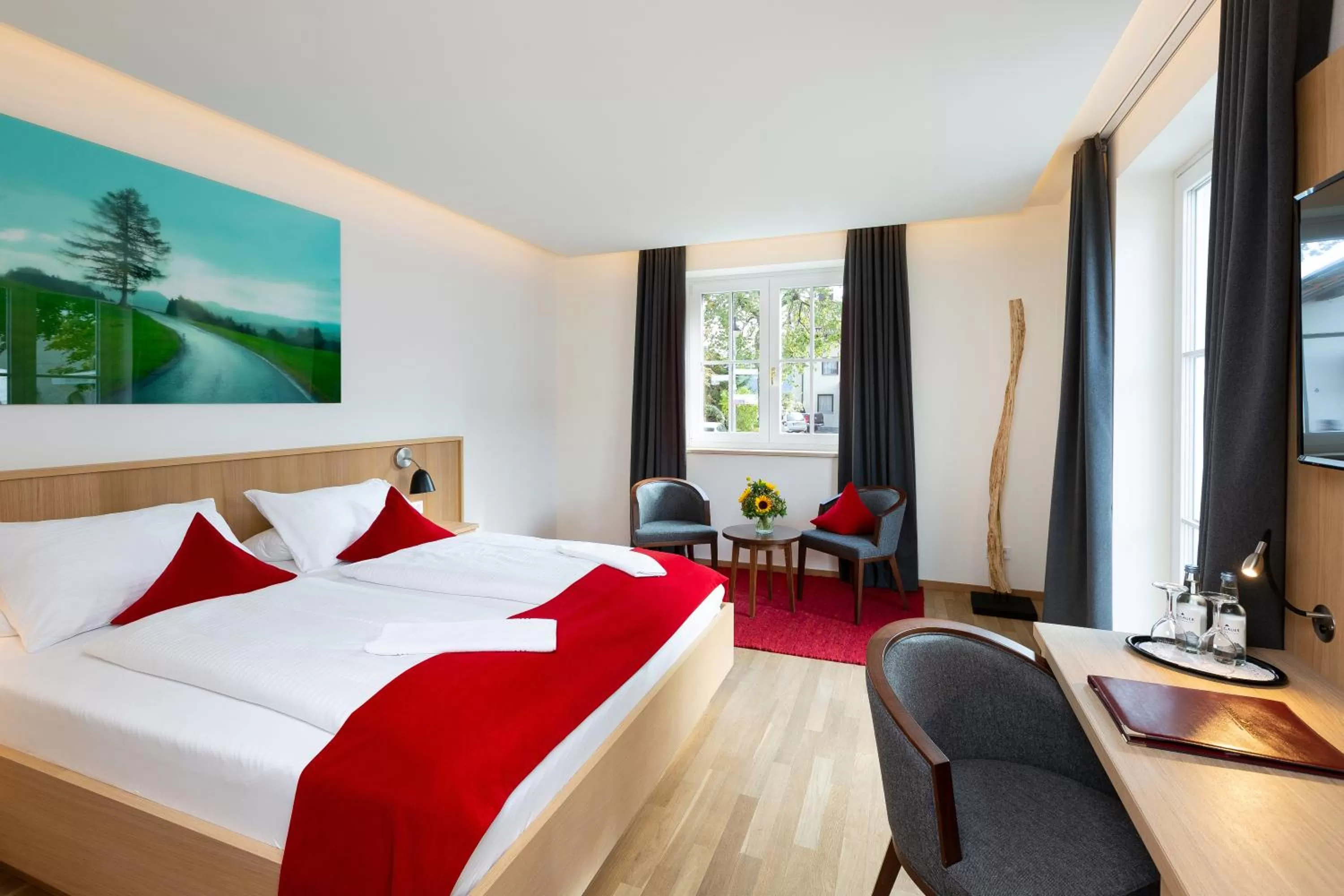 Photo of the whole room, Bed in Hotel Hirsch