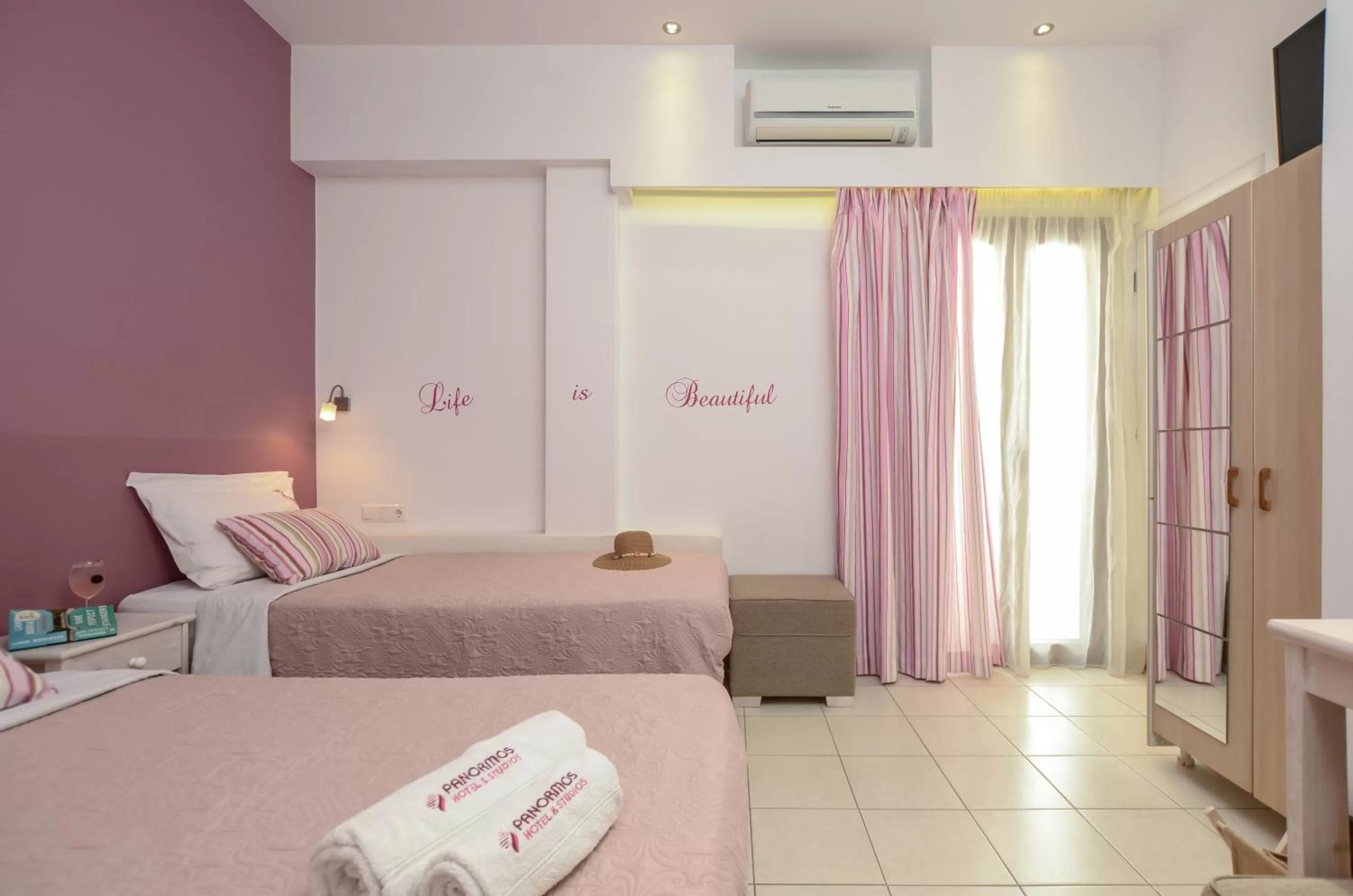 Bedroom, Bed in Panormos Hotel and Studios