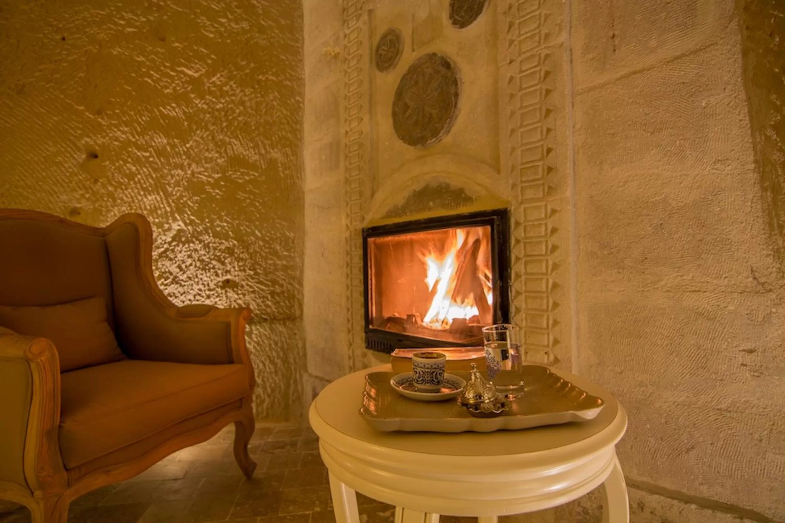 Living room in Azure Cave Suites - Cappadocia