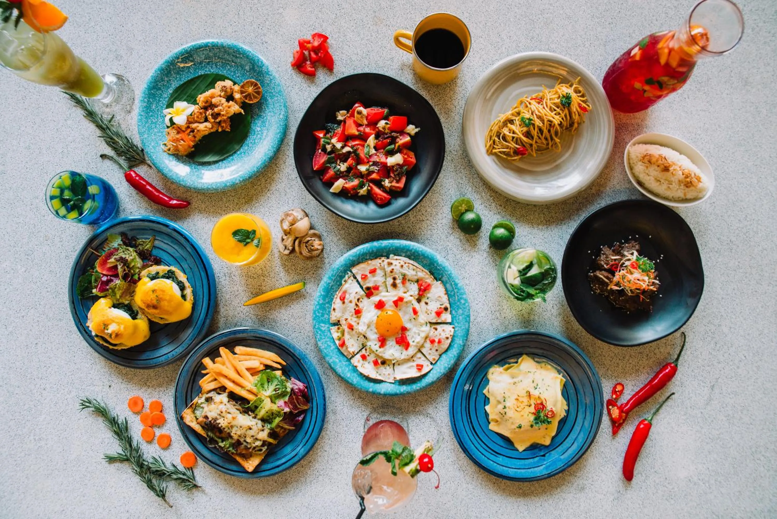 Food and drinks in Cara Cara Inn