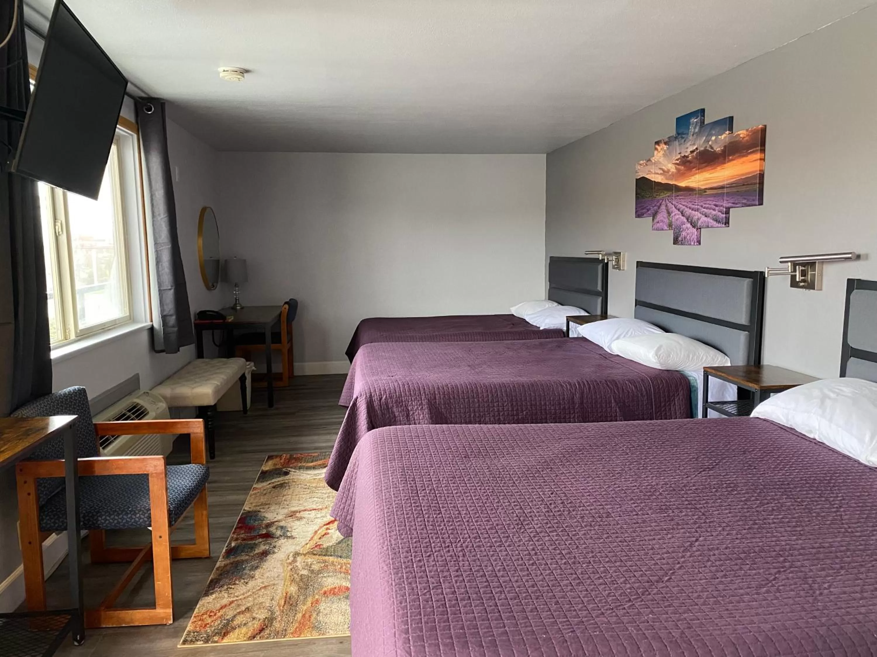 Bed in Aircrest Motel