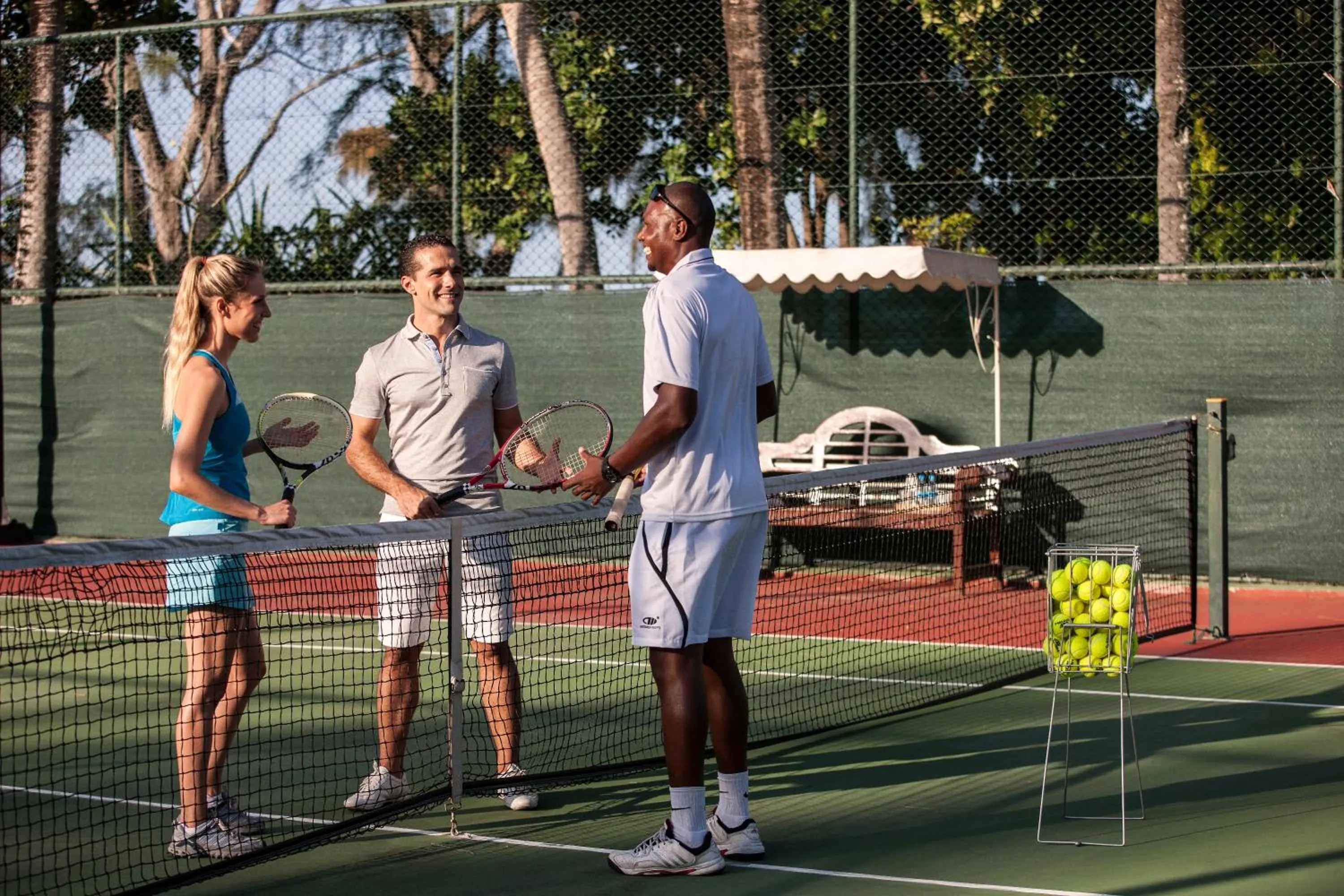 Tennis court in The Residence Mauritius